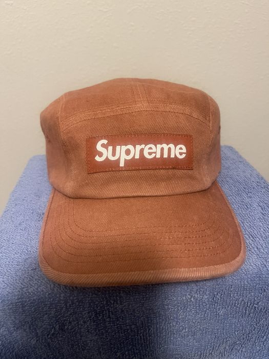 Supreme Supreme denim camp cap (rust) | Grailed