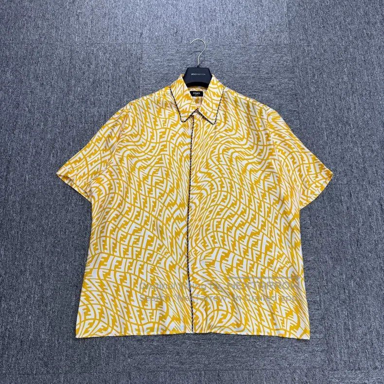 Fendi Fendi size 41 Double F full print mulberry silk short-sleev Size US XS / EU 42 / 0 - 1 Thumbnail