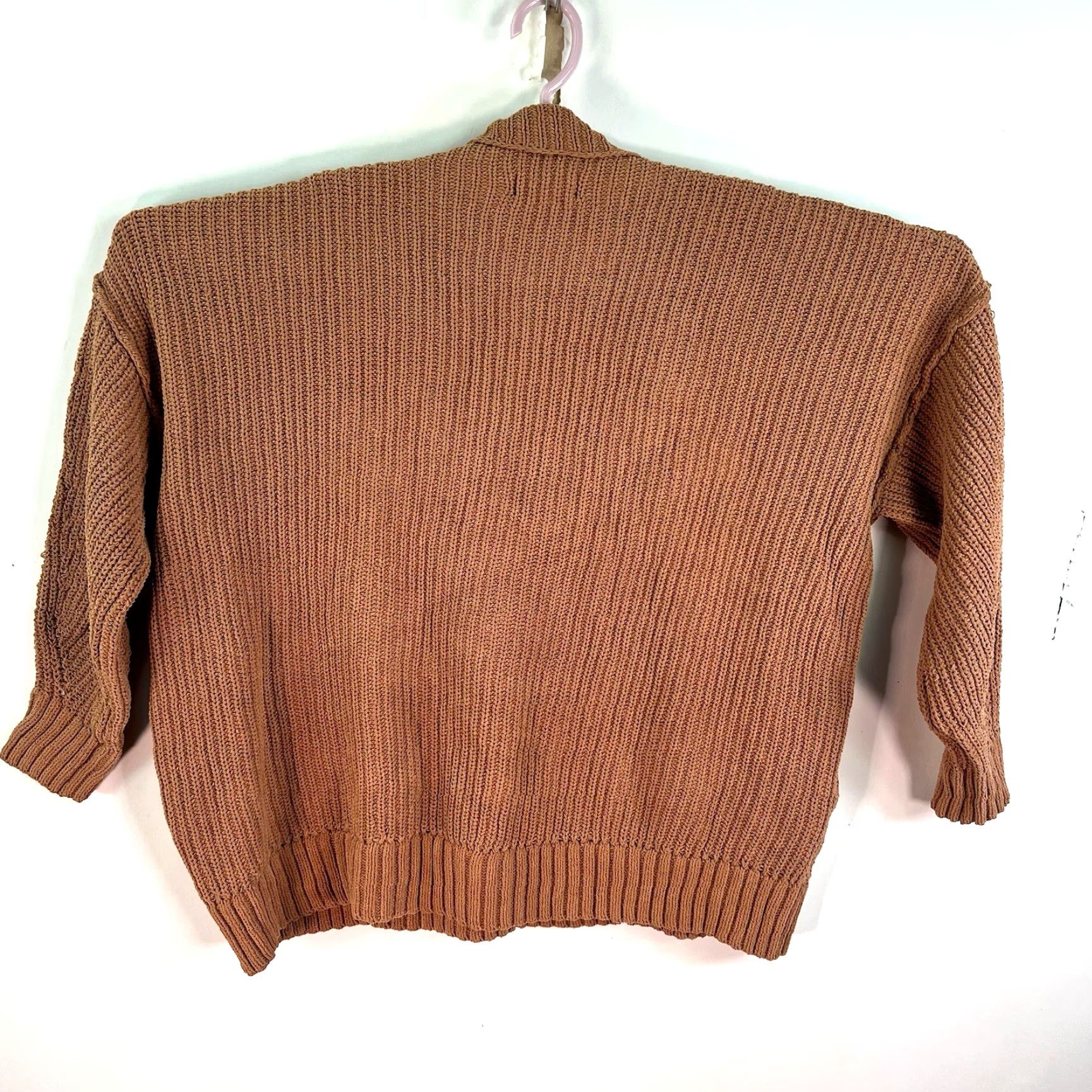 Vintage Aerie Open Knit Oversized Sweater Womens Size S Brown Size S / US 4 / IT 40 - 6 Thumbnail