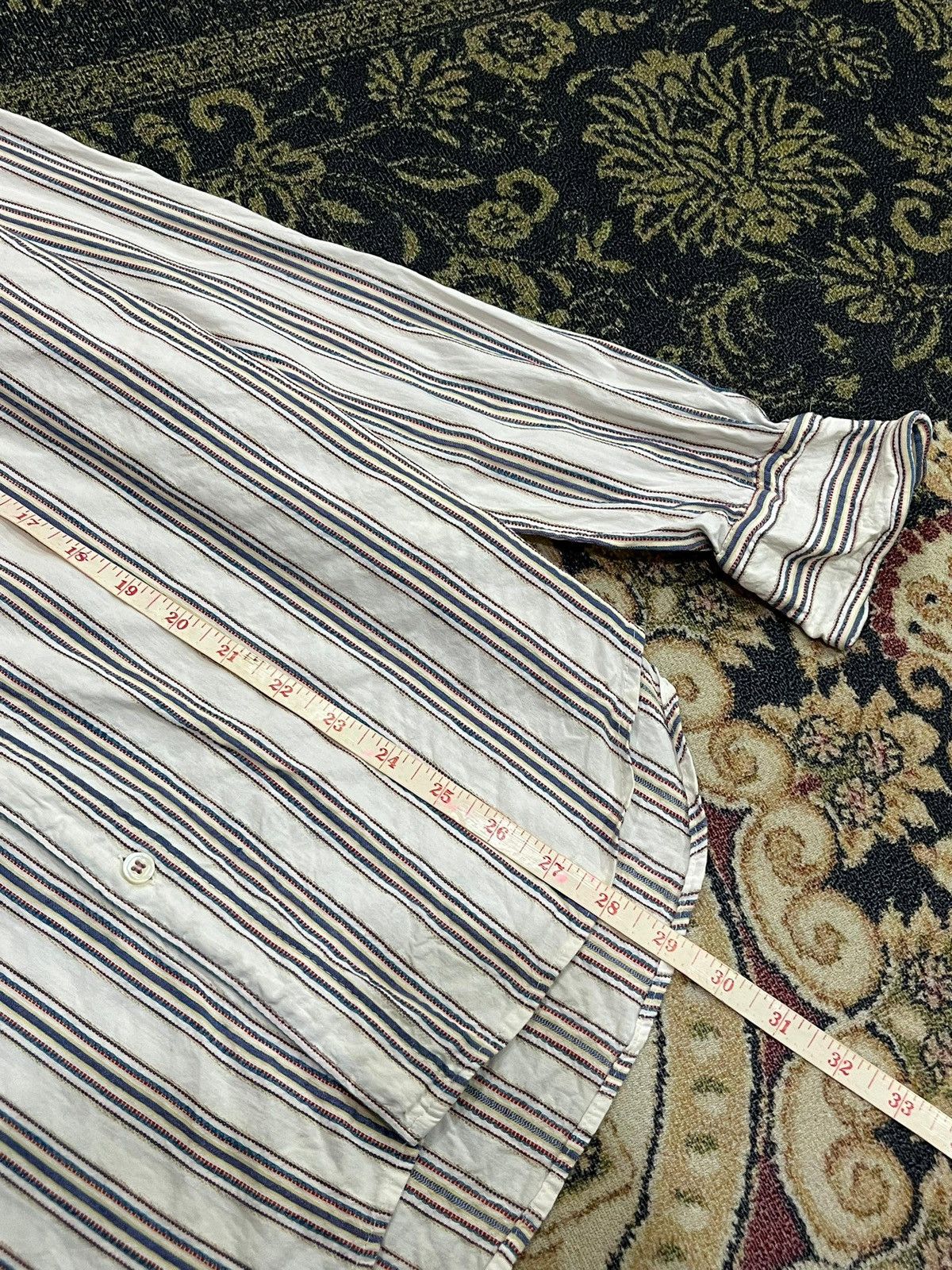 Dsquared2 × Vintage Dsquared2 Bengal Striped Shirt with Leather Pocket Size US M / EU 48-50 / 2 - 5 Thumbnail