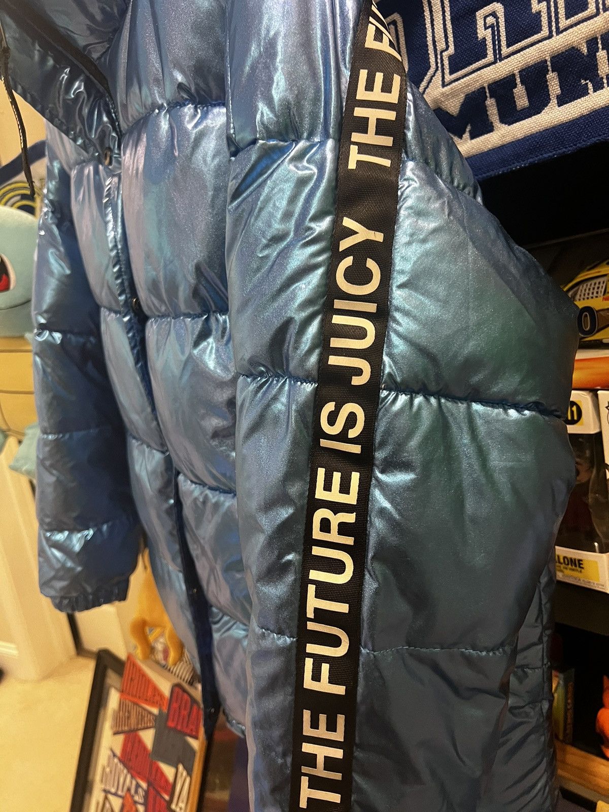 Juicy Couture × Los Angeles Apparel NWT Juicy Couture Black Label Puffer Jacket Size L / US 10 / IT 46 - 3 Thumbnail