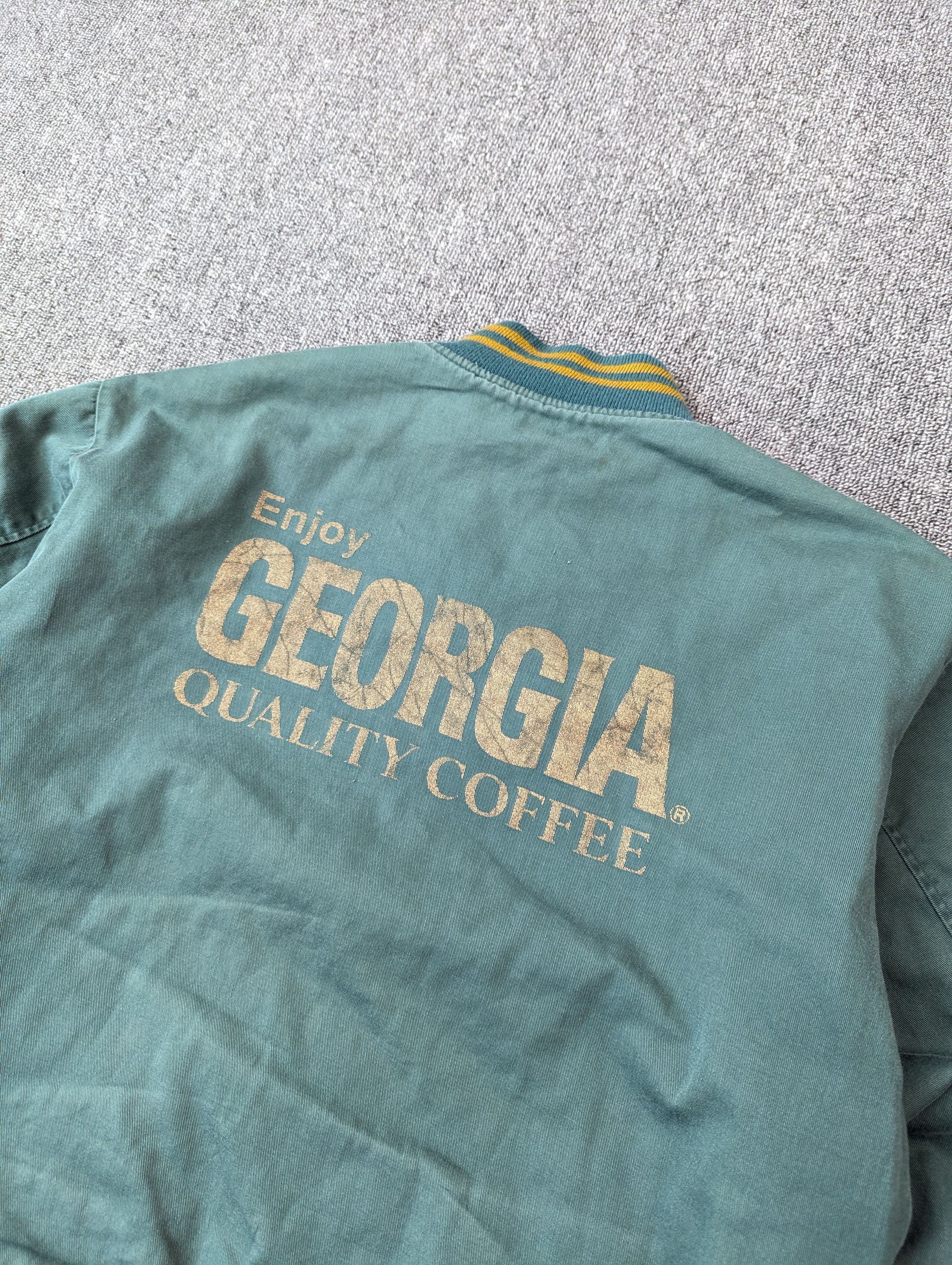 Other Vintage 90s Georgia Quality Coffe By Coca Cola Bomber Jacket Size US L / EU 52-54 / 3 - 13 Thumbnail