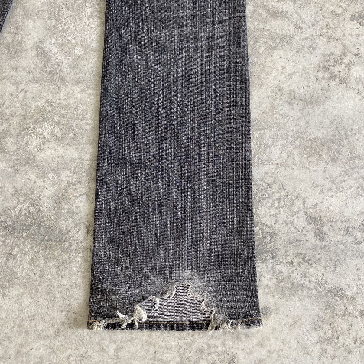 Other Monsieur Nicole Washed Grey Flared Denim Jeans Size US 30 / EU 46 - 17 Thumbnail