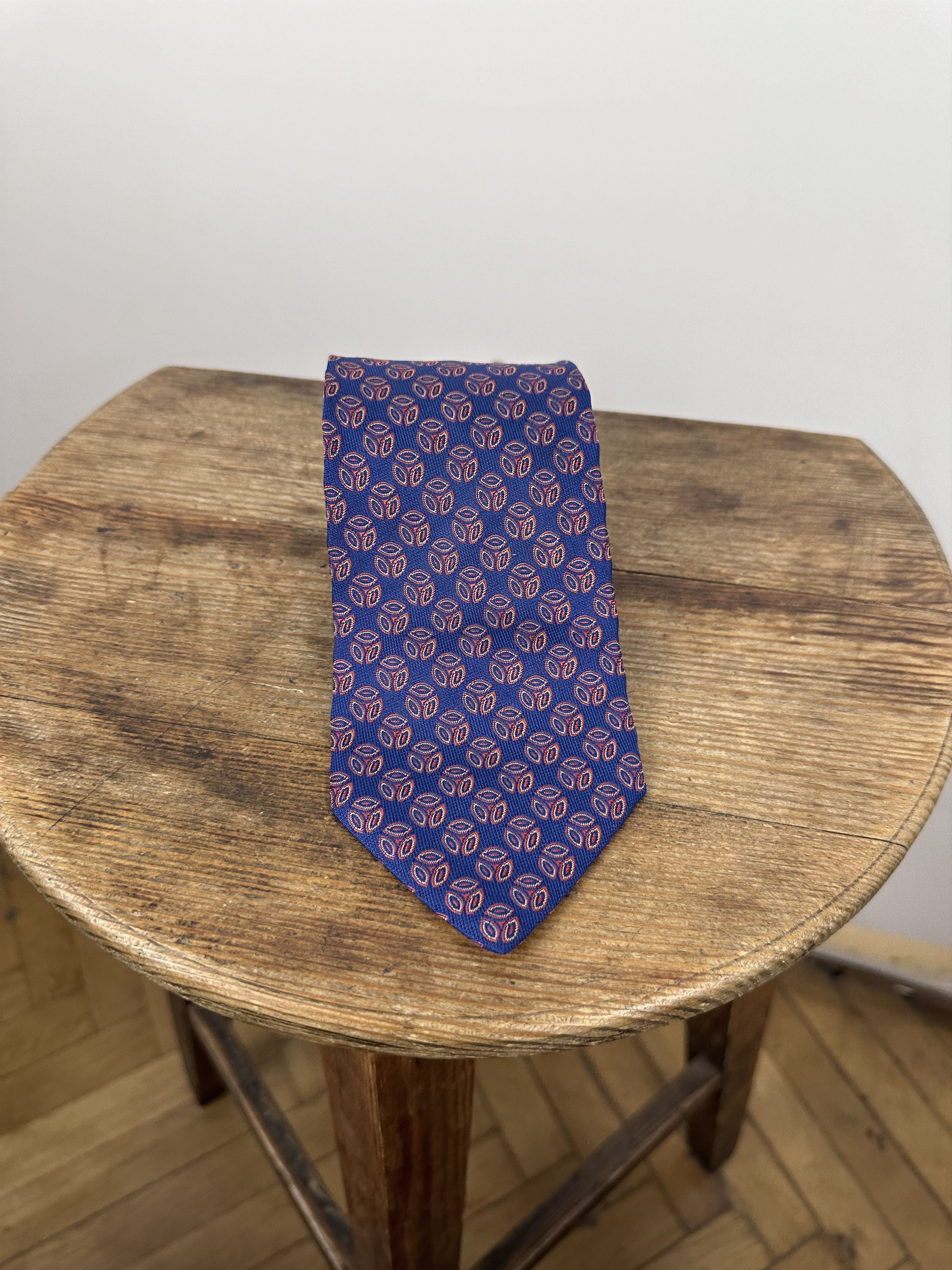 Grailed × Hermes Authentic HERMES Necktie Pattern Tie Multi-Color Silk Blue Size ONE SIZE - 2 Thumbnail