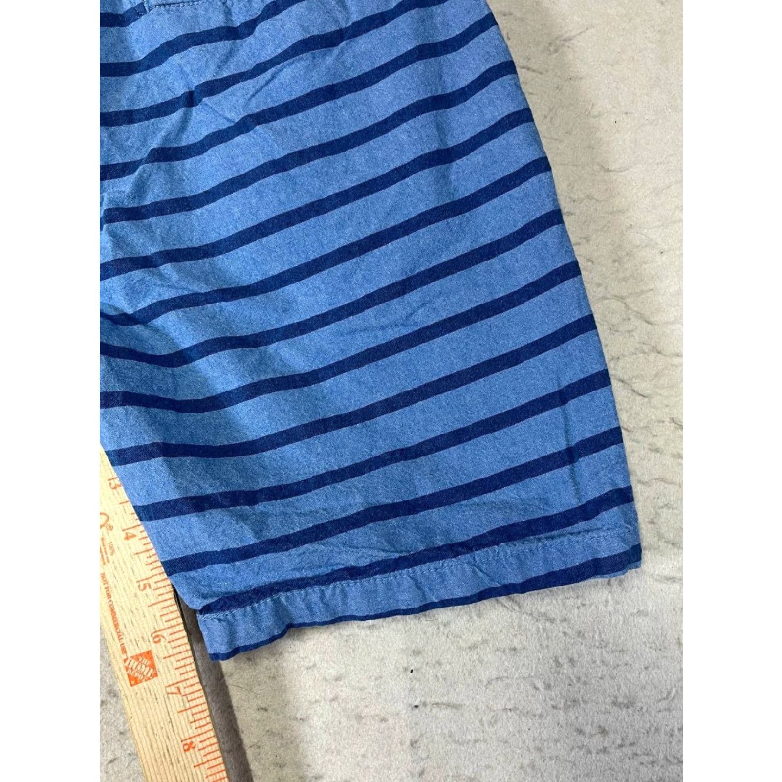 Vintage Brunswick Chino Shorts Men Size 32 Blue Stripe Cotton Regular Fit Casual Shorts Hash Pocket Slash Pocket 8 Inseam Size US 32 / EU 48 - 5 Thumbnail