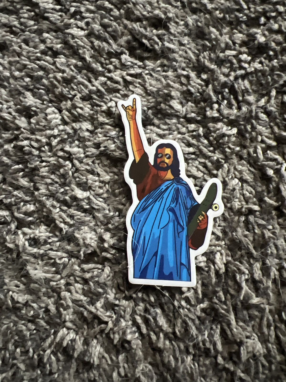 Hypebeast Jesus Loves To Skate Sticker Size ONE SIZE - 1 Thumbnail