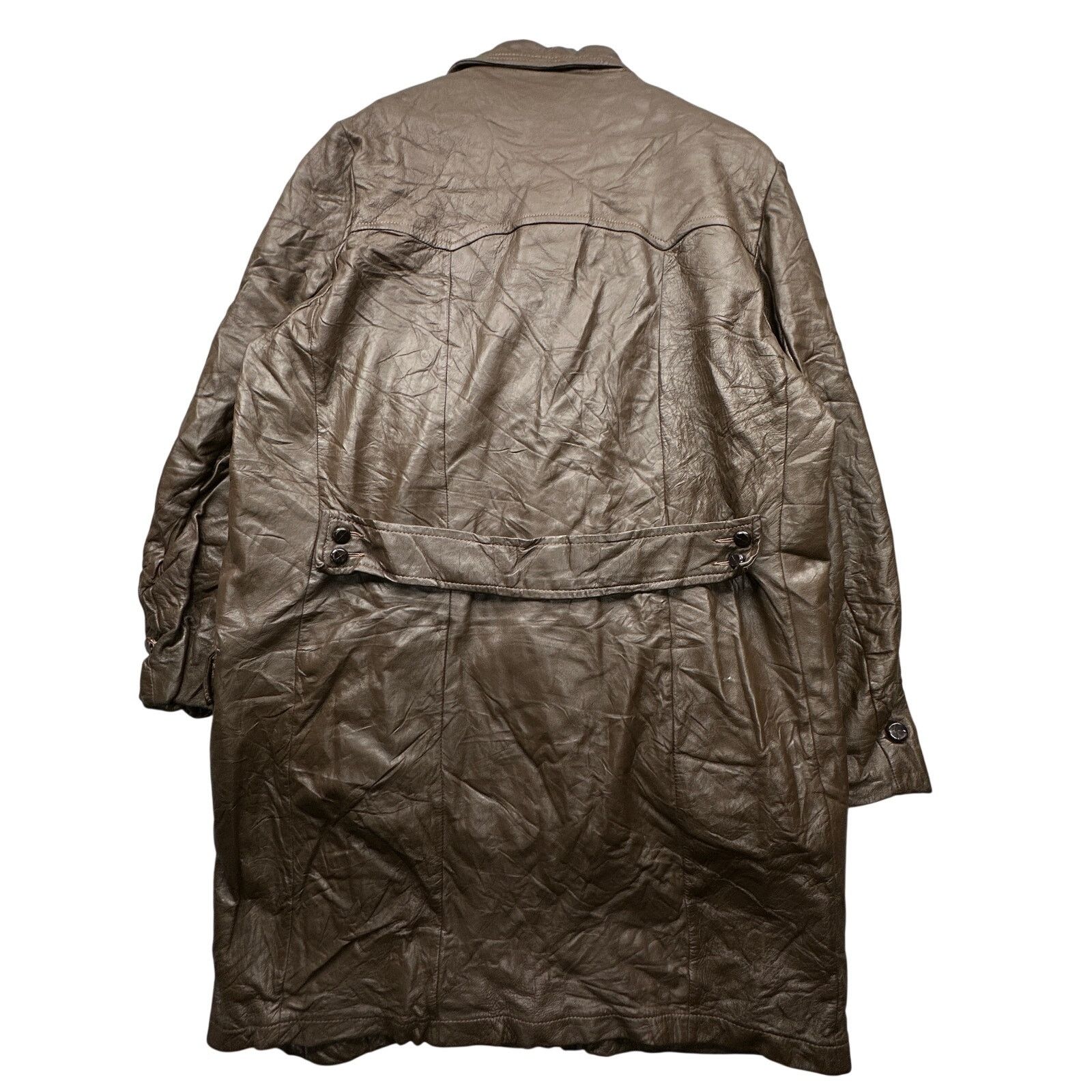 Other Vintage 70s Grais Cabretta Leather Coat Jacket Mens 40 M Size US M / EU 48-50 / 2 - 2 Thumbnail
