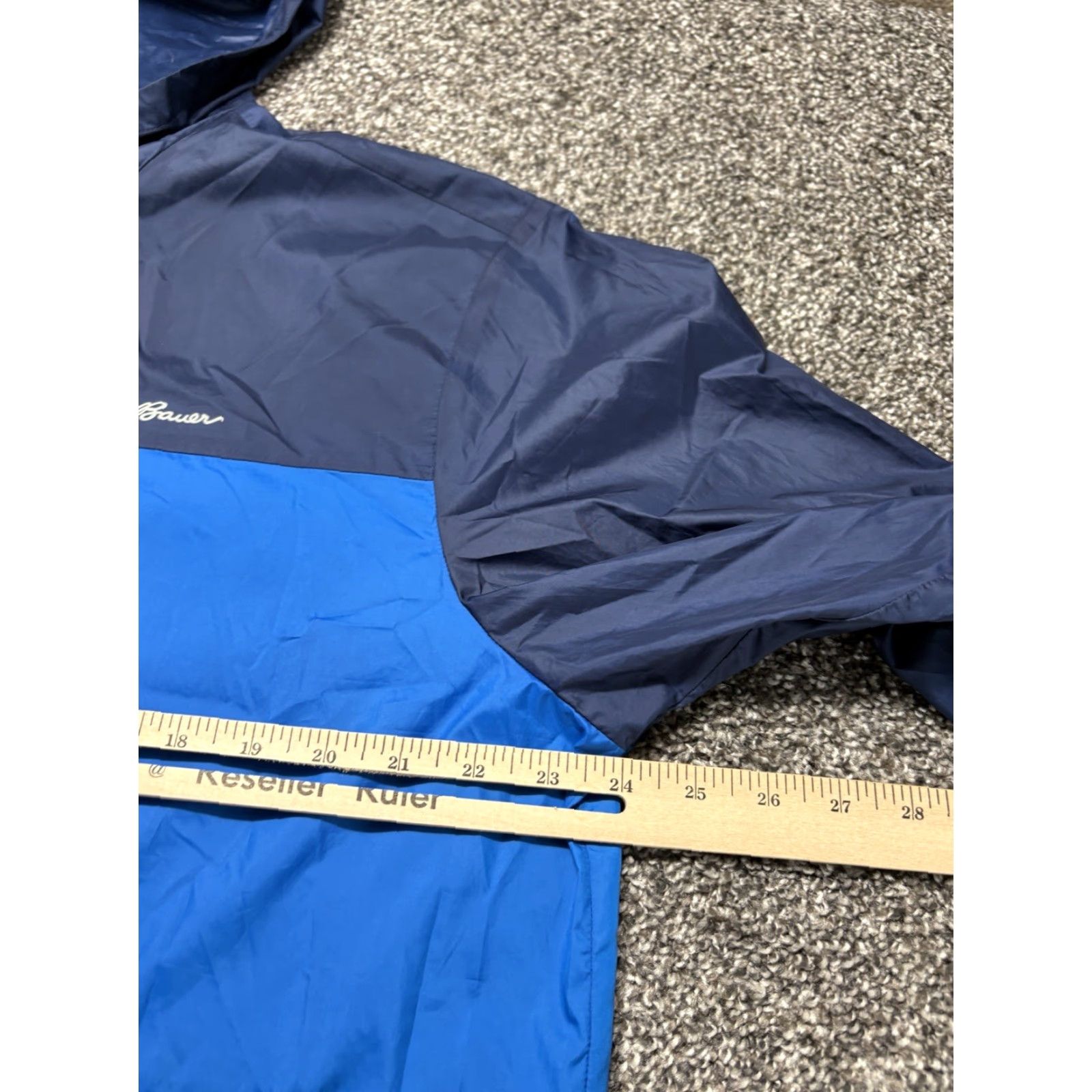 Eddie Bauer Eddie Bauer Windbreaker Jacket Men L Hooded Packable Blue Zip Lightweight Size US L / EU 52-54 / 3 - 6 Thumbnail