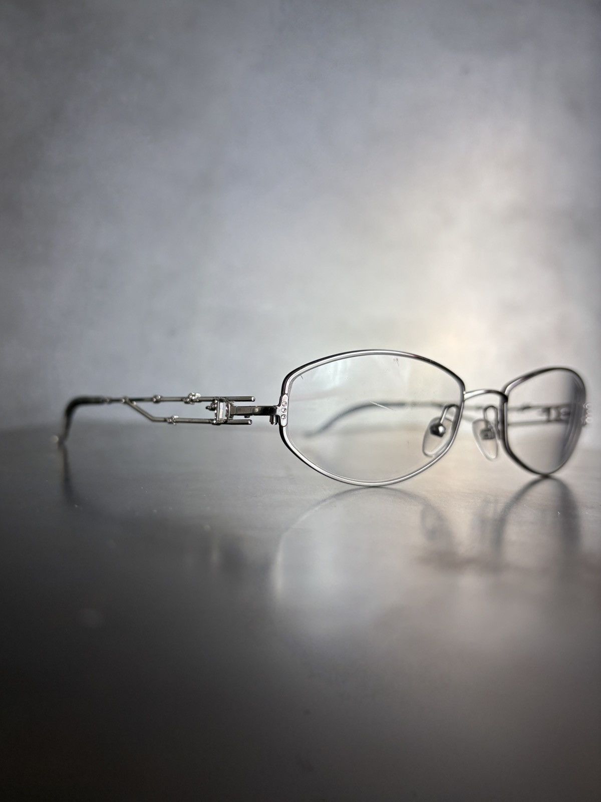 Vintage Christian Dior Glasses Metal Flower 3825 2000s 1990s