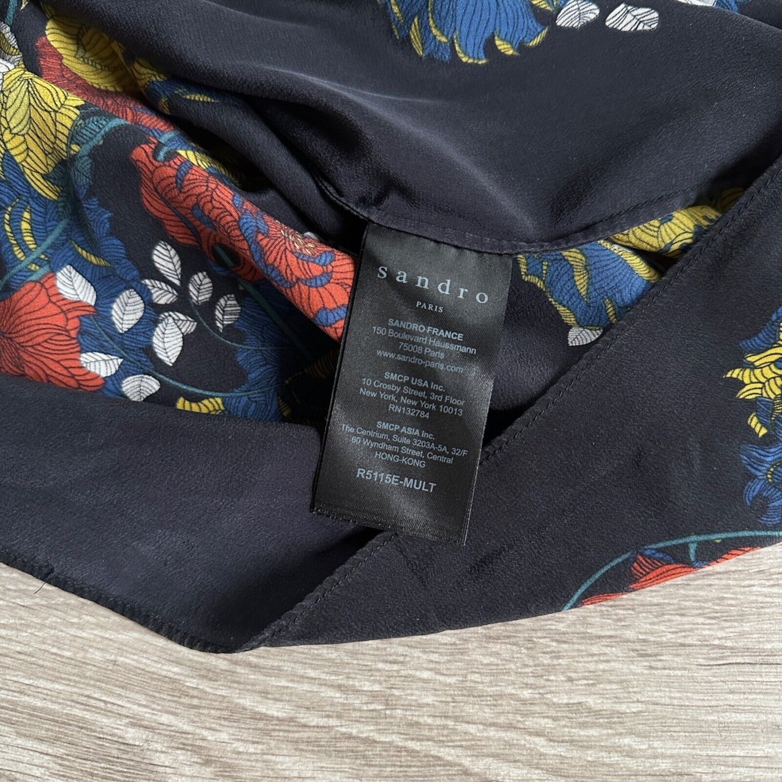 Sandro Sandro Viscose Floral Pattern Summer Boho Dress 8488AC Size M / US 6-8 / IT 42-44 - 5 Thumbnail