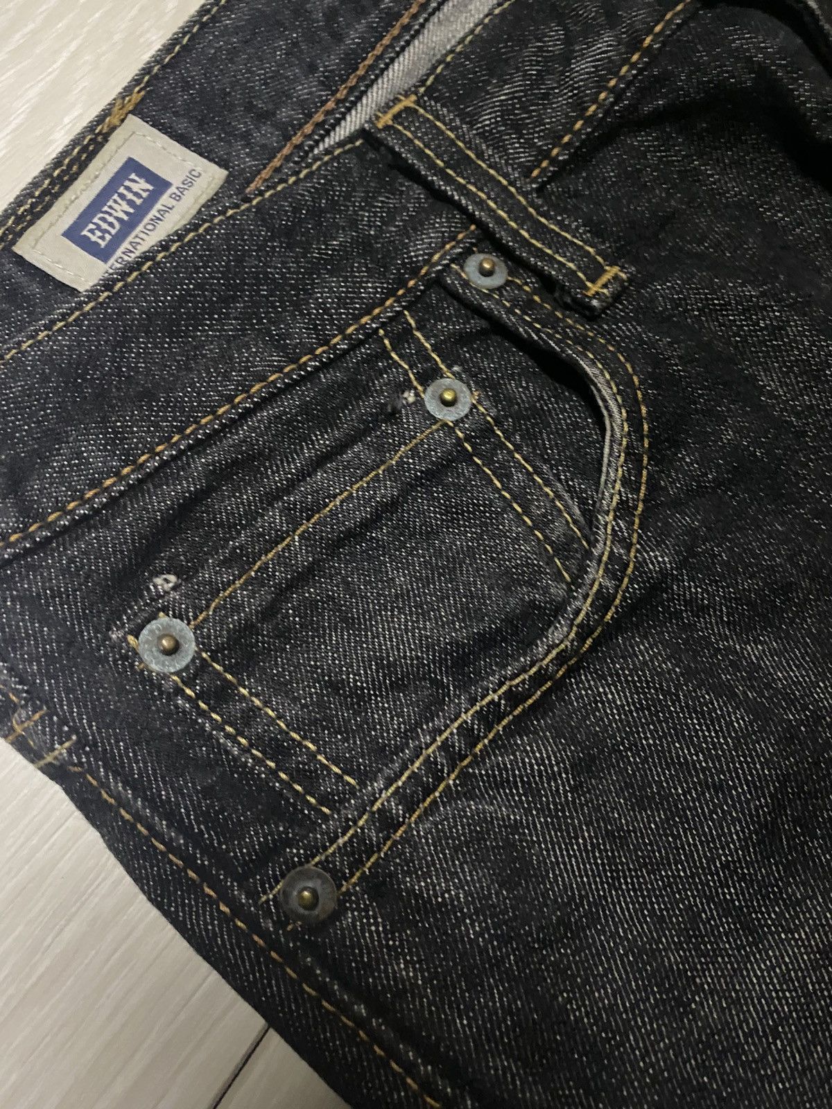 Edwin Japanese Edwin 403 Denim Distressed Loose Jeans Size US 34 / EU 50 - 8 Thumbnail