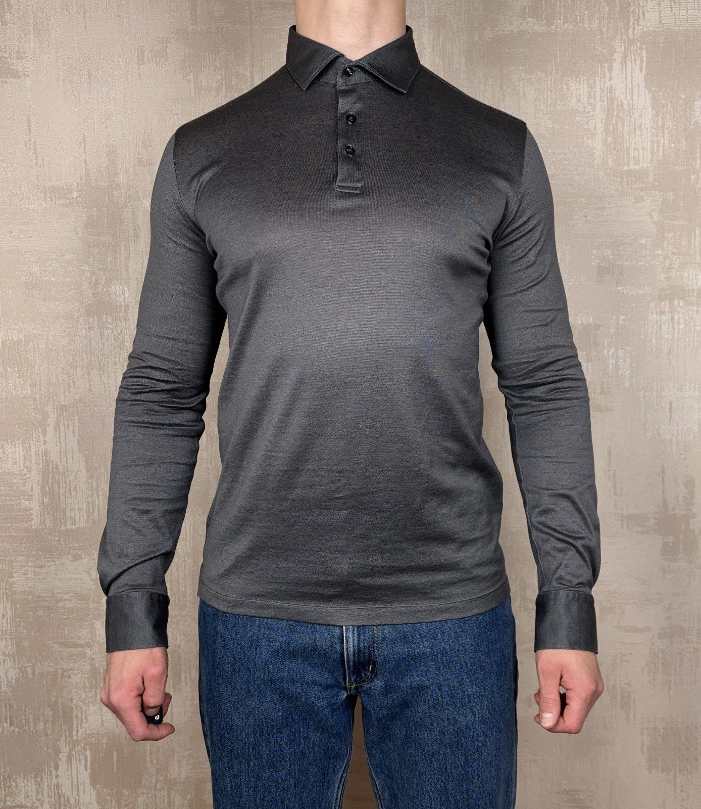 Other Thomas Maine Knitted Cotton Polo Collar Shirt Size US XL / EU 56 / 4 - 3 Thumbnail