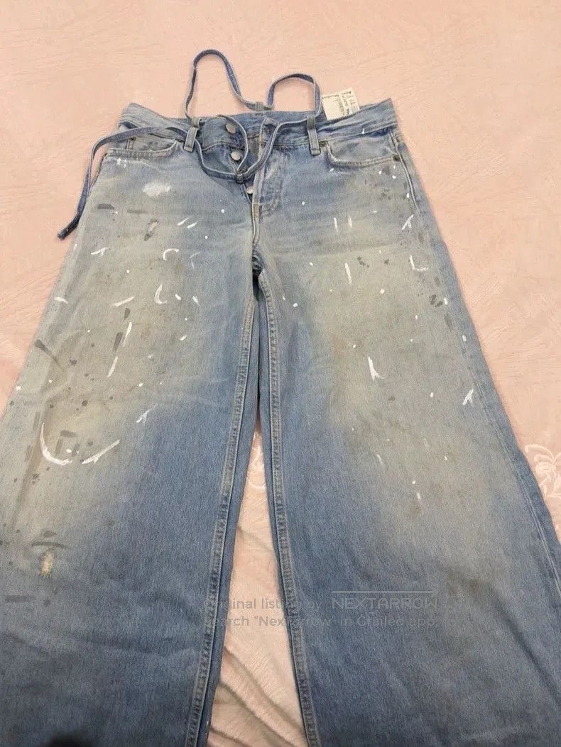 Acne Studios Acne Denim Pants with Unique Design. Size US 34 / EU 50 - 1 Thumbnail