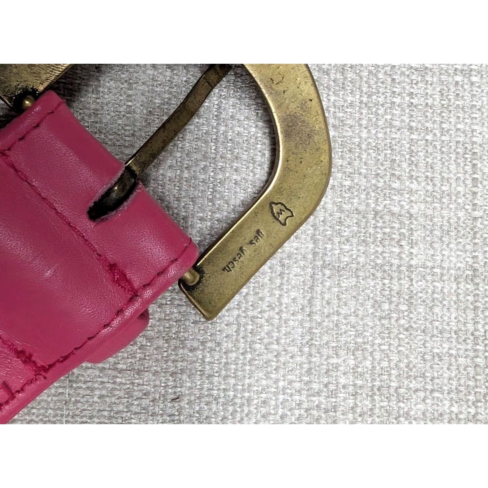 Vintage VINTAGE 1980s MONDI Belt Pink Gold Leather Glam Madonna 32 Size ONE SIZE - 6 Thumbnail