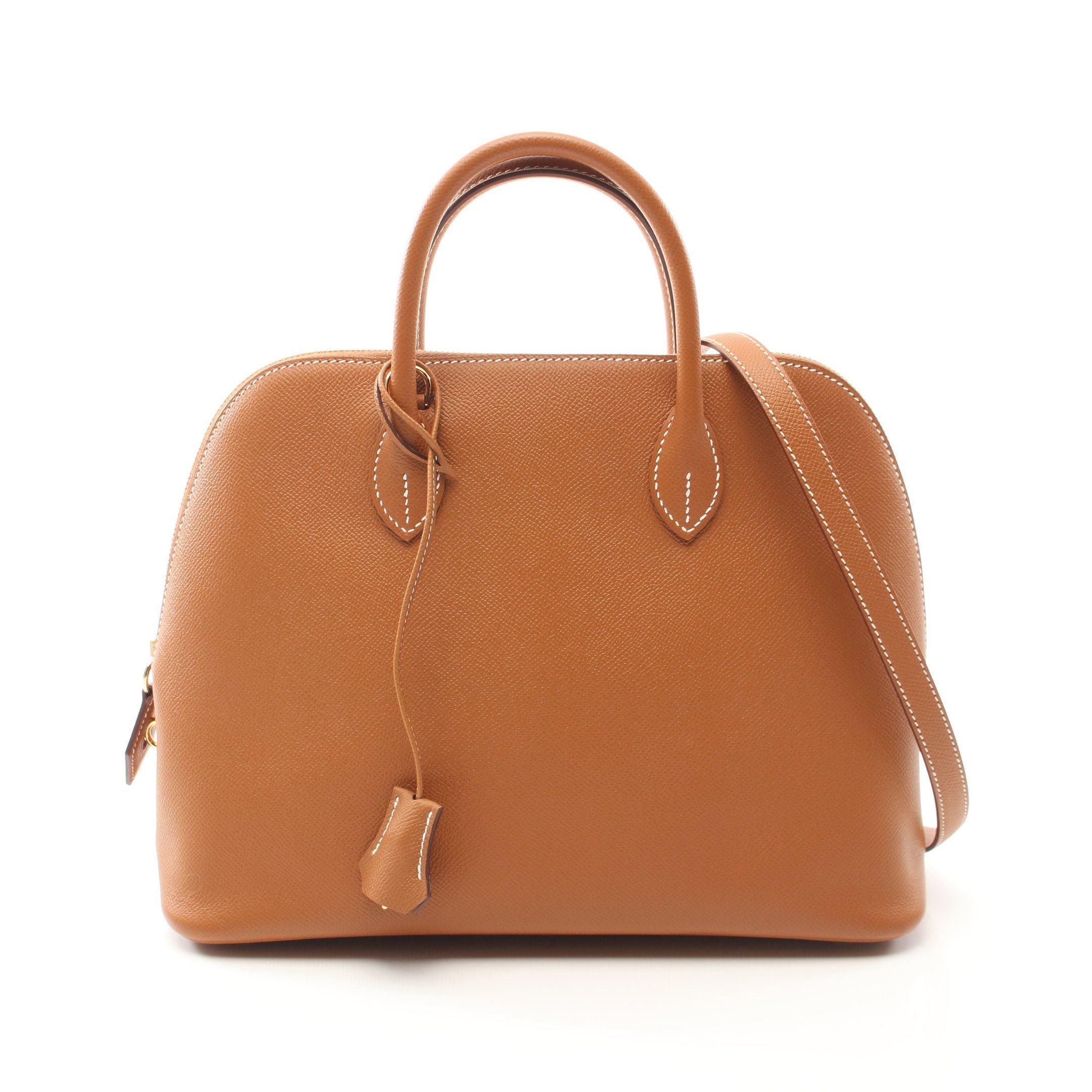 Hermes Hermes Bolide 1923 30 Gold Handbag Veau Epsom Light Brown Hardware Z Stamp Size ONE SIZE - 1 Thumbnail