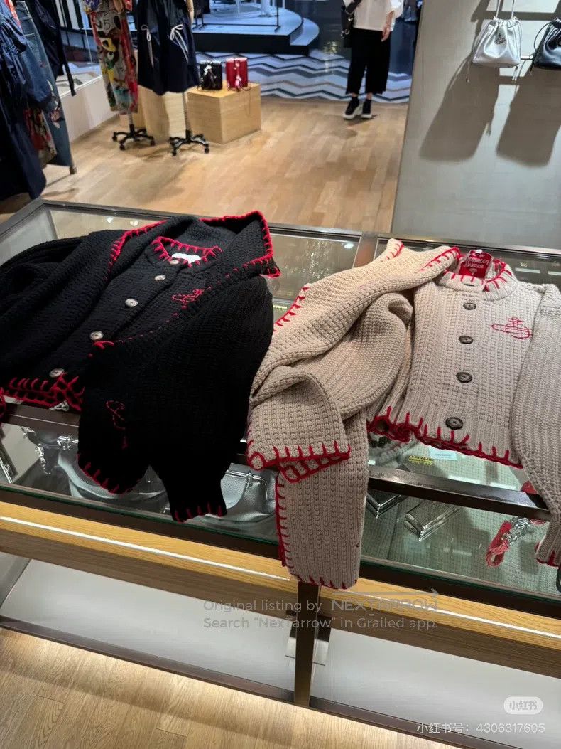 トップス vivienne westwood archive knit cardigan Vivienne Westwood Alex Cardigan | Black | FARFETCH