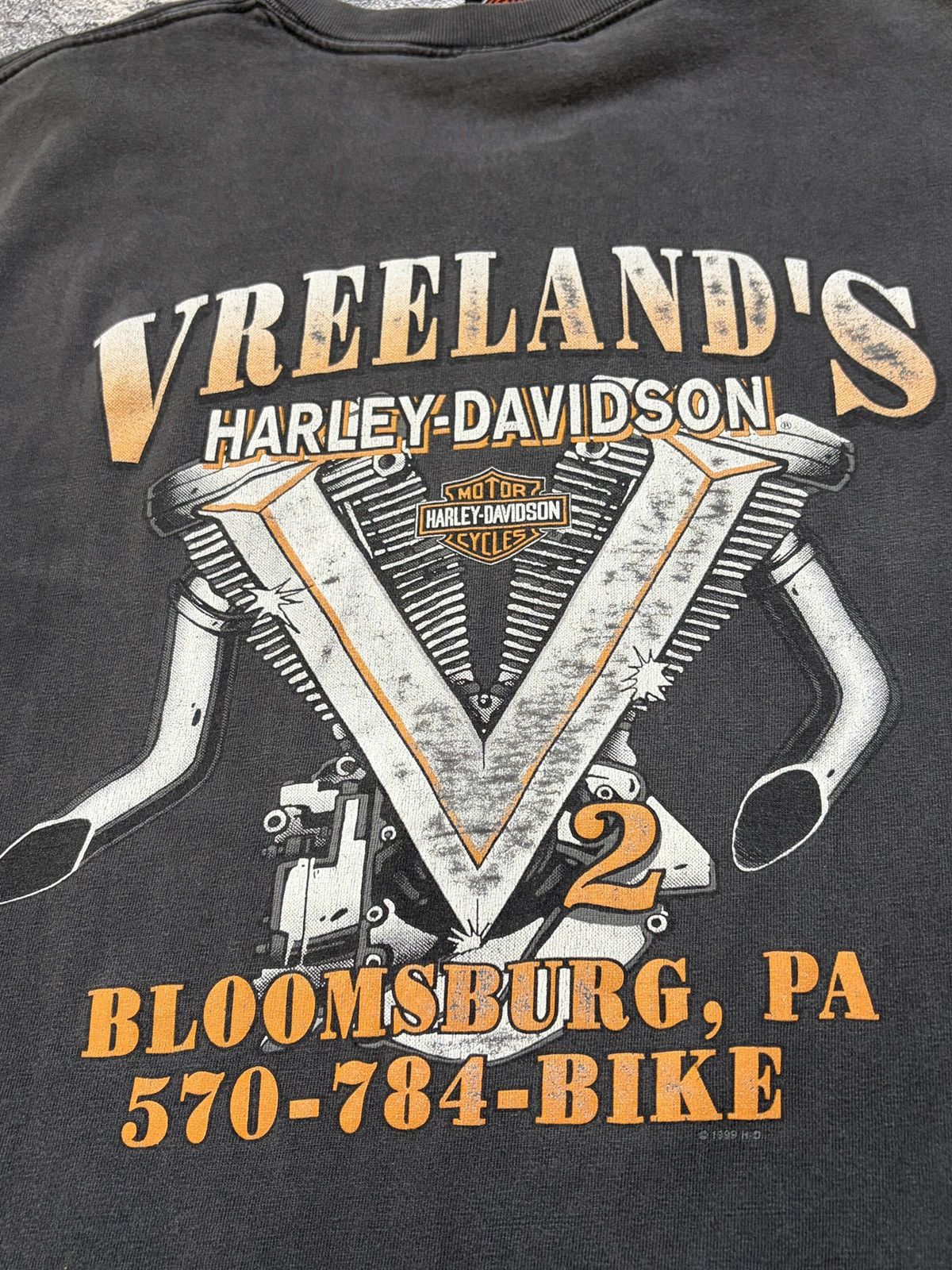 Harley Davidson Vintage 2001 Harley Davidson Vreeland's PA T-Shirt Black Size US L / EU 52-54 / 3 - 8 Thumbnail