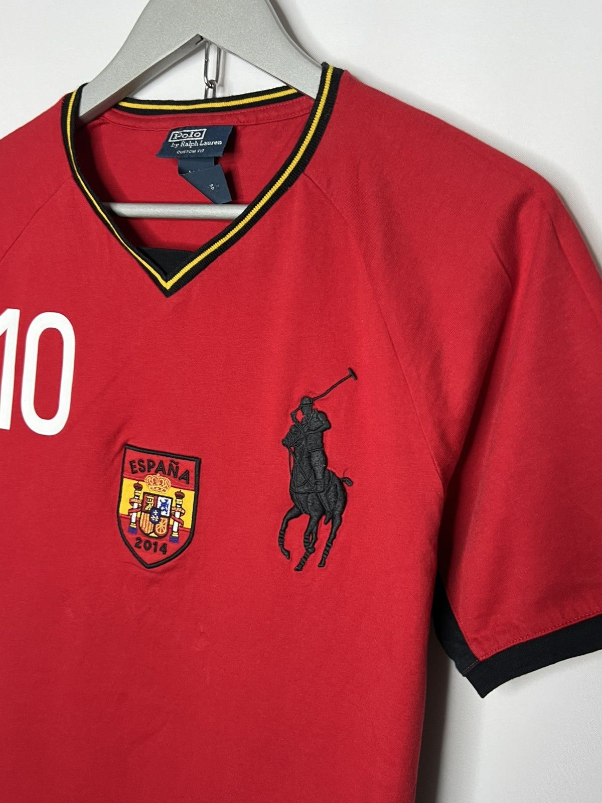 Polo Ralph Lauren Vintage Polo Ralph Lauren 10 Spain Big Logo Short Sleeve Size US M / EU 48-50 / 2 - 5 Thumbnail