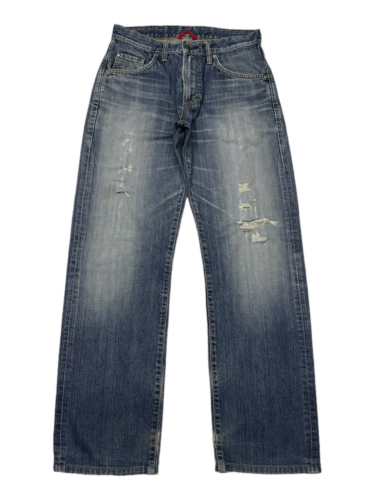Edwin 🔥EDWIN 503s W-SWELL STITCHED BAGGY DENIM JEANS Size US 30 / EU 46 - 1 Thumbnail