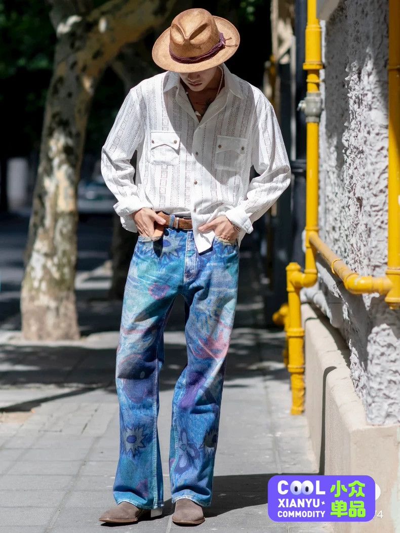 Our Legacy our legacy Third cut graffiti painted jeans 2503-Nextarrow Size US 32 / EU 48 - 6 Thumbnail