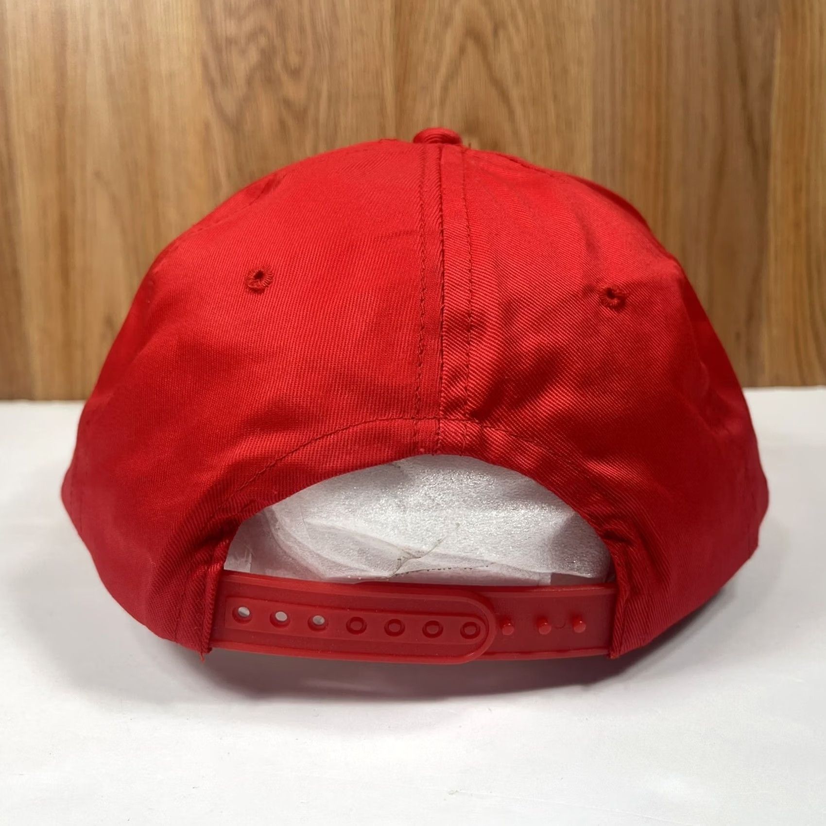 Roper VINTAGE Leighton A White Contracting Services Red Snapback Rope Trucker Hat Cap Men Size ONE SIZE - 5 Thumbnail