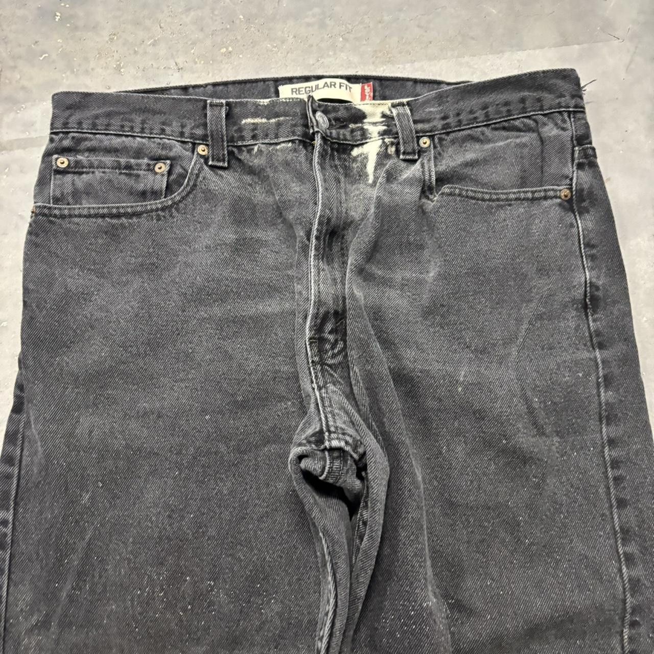 Levi's × Vintage Crazy Vintage Y2K/2000s Grunge Levis Black Essential Denim Jeans! Size US 38 / EU 54 - 5 Thumbnail