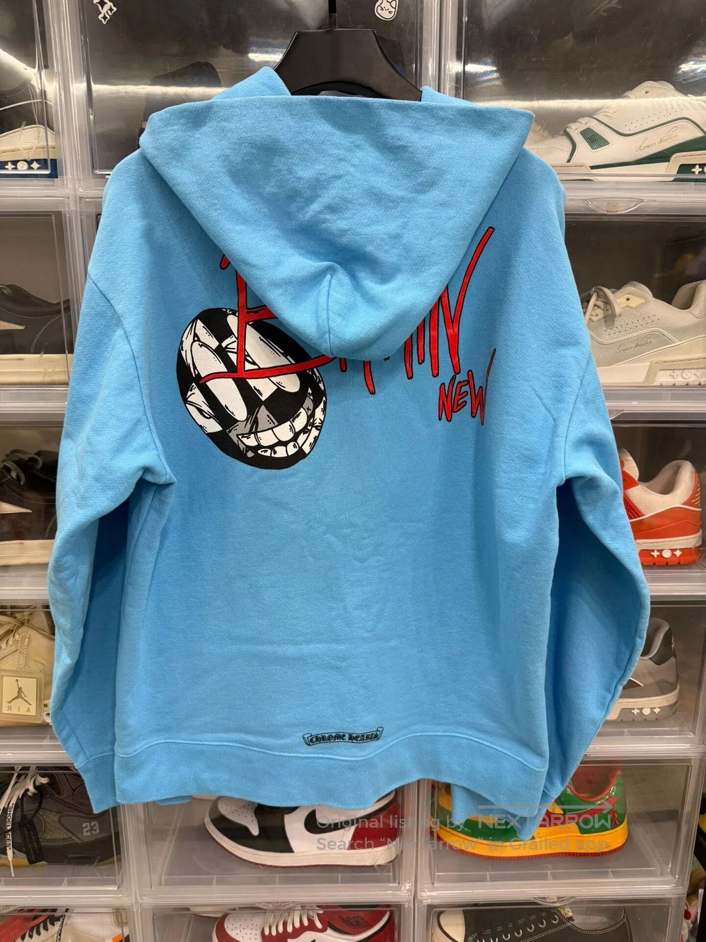 Chrome Hearts Chrome Hearts Mattyboy Graffiti Sky Blue Hoodie. Size US XL / EU 56 / 4 - 3 Thumbnail