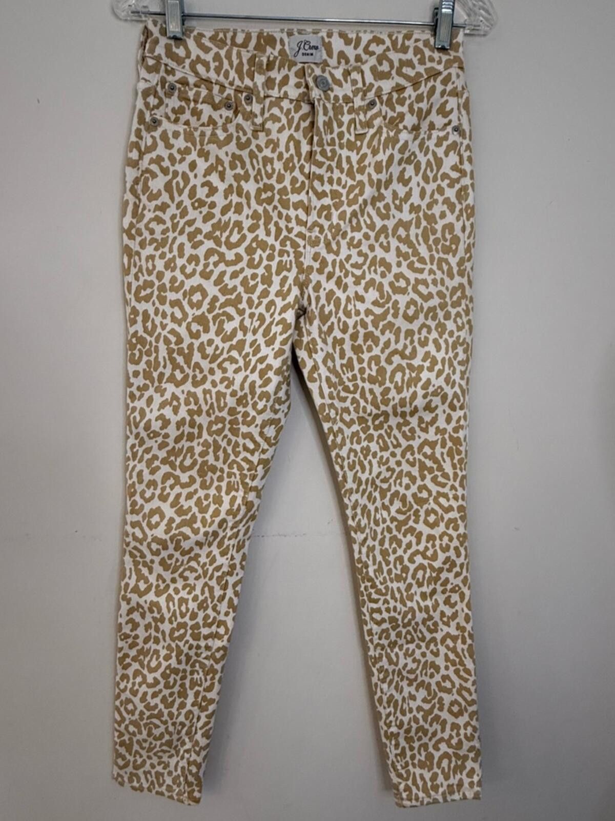 Other J. Crew Factory High-Rise Toothpick leopard print jeans 27” Size 27" / US 4 / IT 40 - 1 Thumbnail