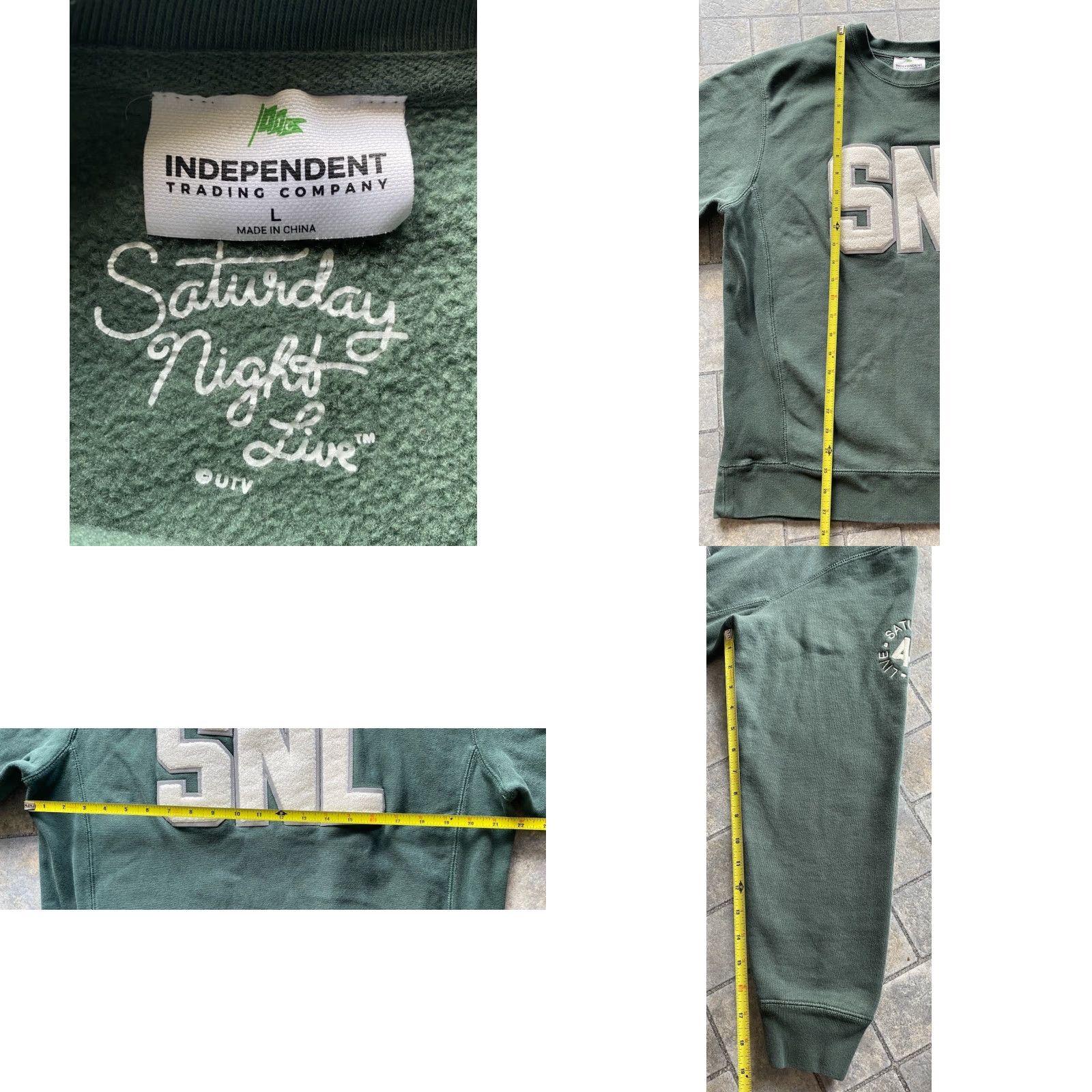 Vintage SNL Saturday Night Live Sweatshirt L Green Men Pullover Size L Adult Mens L Green 47 Season 47 Sweatshirt Size US L / EU 52-54 / 3 - 8 Thumbnail