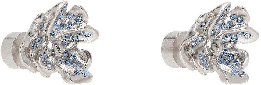Marni o1f1d3z0725 Size: OS / Metal Flower Stud Earrings in Silver Size ONE SIZE - 3 Thumbnail
