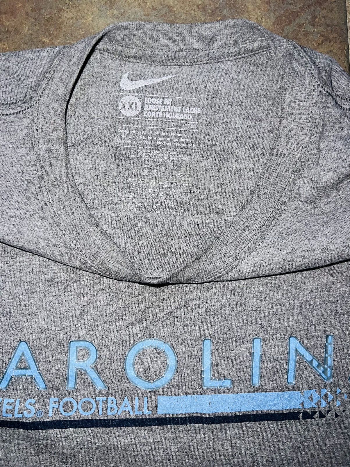 NCAA VINTAGE NIKE UNC TAR HEELS FOOTBALL Size US XXL / EU 58 / 5 - 8 Thumbnail