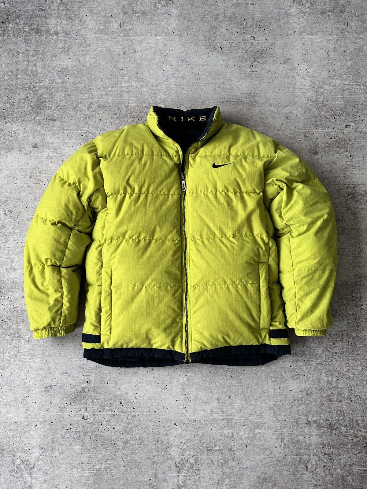 Nike Nike Vintage Big Logo Reversible Down Puffer Jacket Size US XL / EU 56 / 4 - 2 Thumbnail