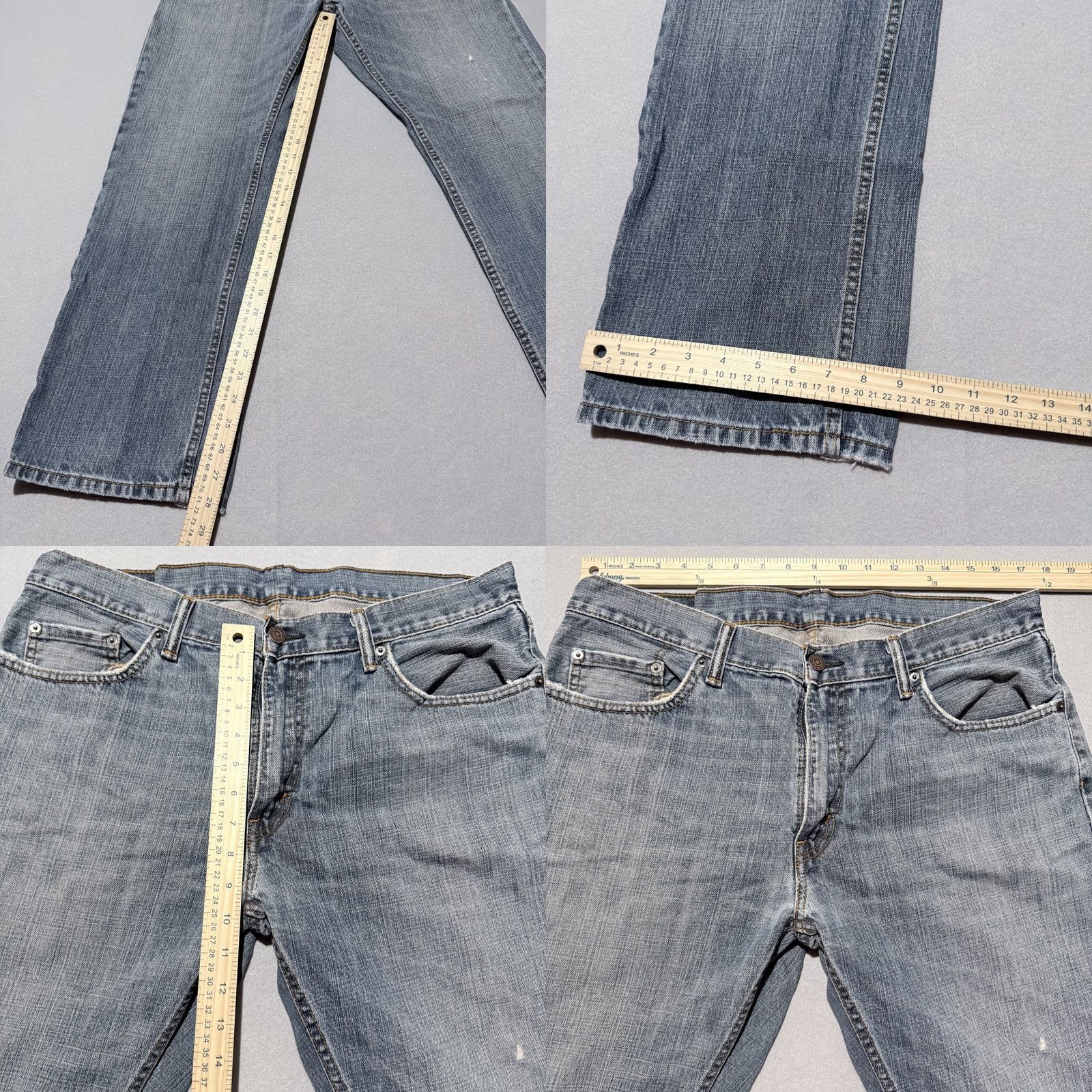 Levi's Levi's 559 Jeans Men Blue Denim Distress Classic Straight Zip Fly 36X30 Size US 36 / EU 52 - 9 Thumbnail