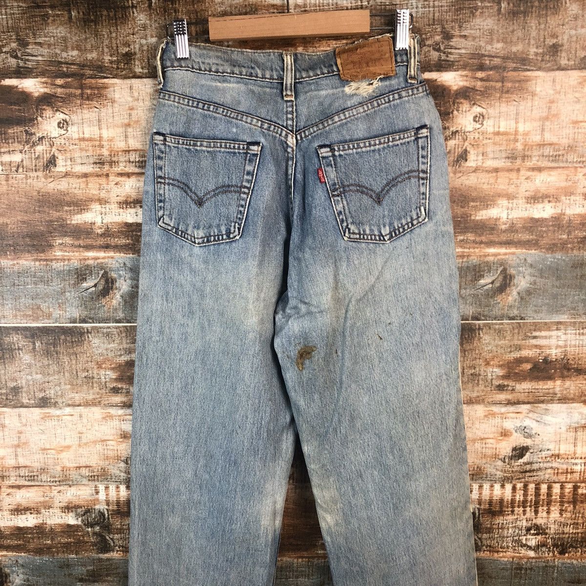 Levi's 509 Levis Blue Distressed ripped Denim Pants #A2102 Size US 28 / EU 44 - 19 Thumbnail