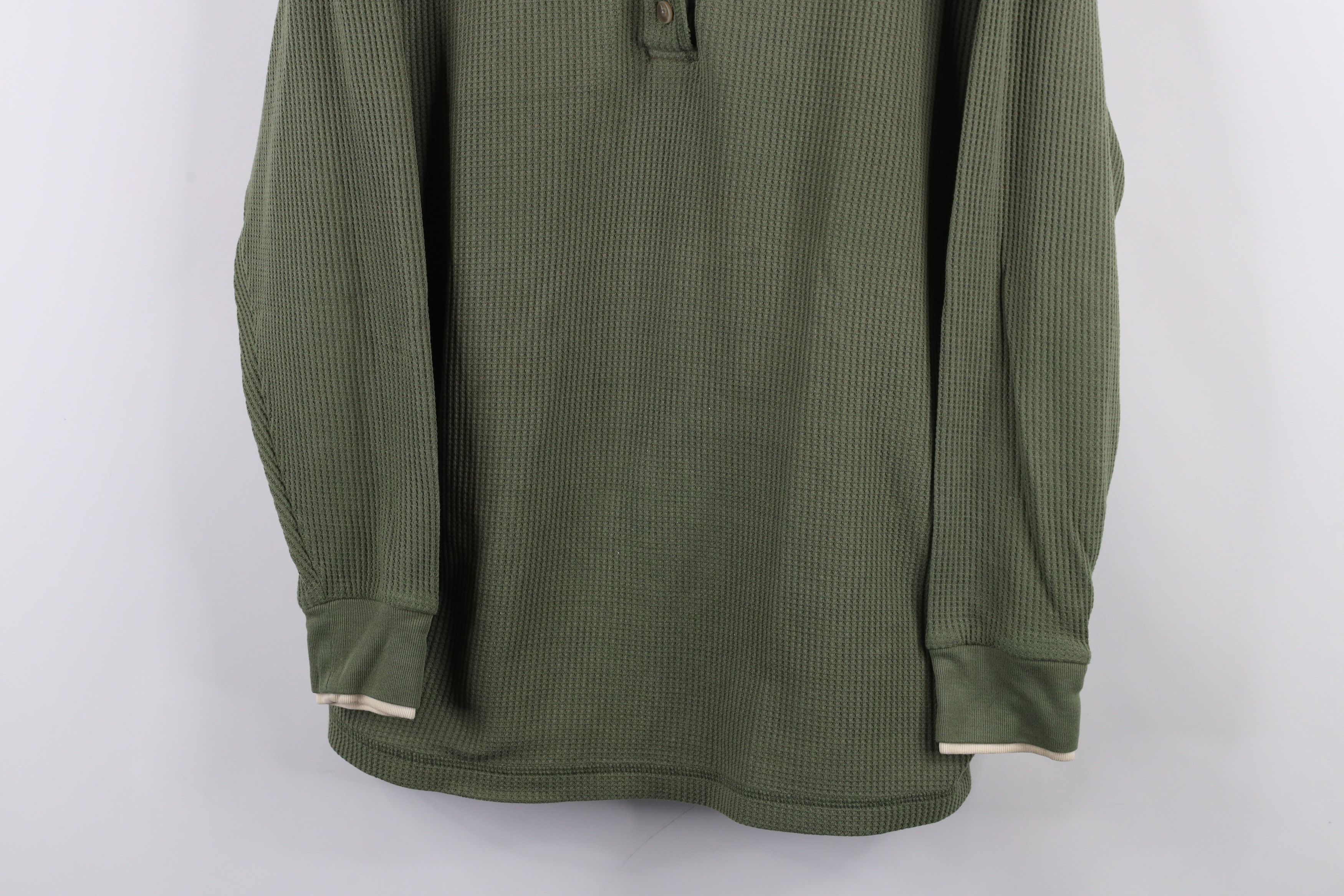 Vintage Vintage 90s Streetwear Layered Thermal Waffle Knit T-Shirt Size M / US 6-8 / IT 42-44 - 3 Thumbnail
