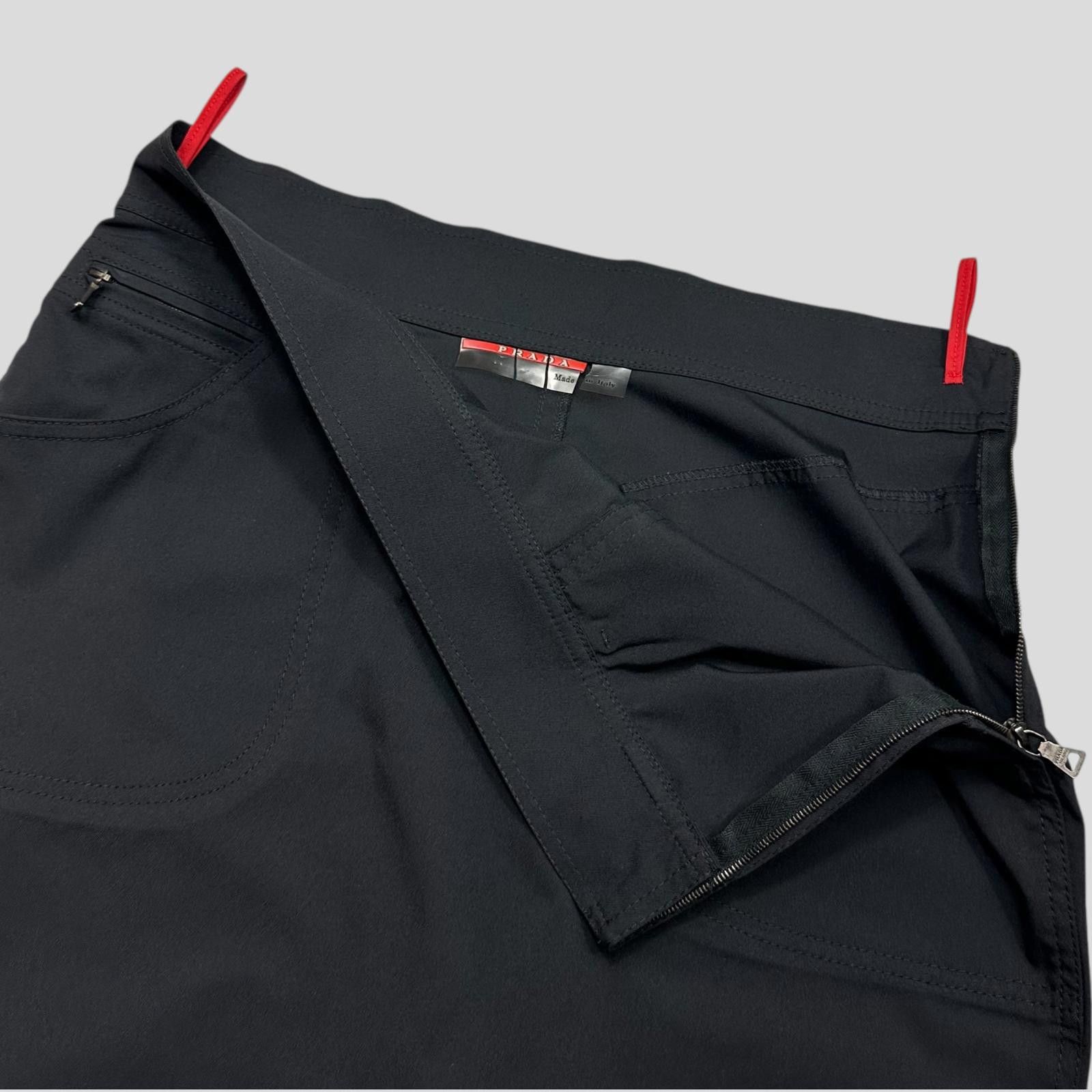 Prada Prada Sport 00’s Nylon Stretchy Cargo Pencil Skirt - IT44 Size 30" / US 8 / IT 44 - 2 Thumbnail