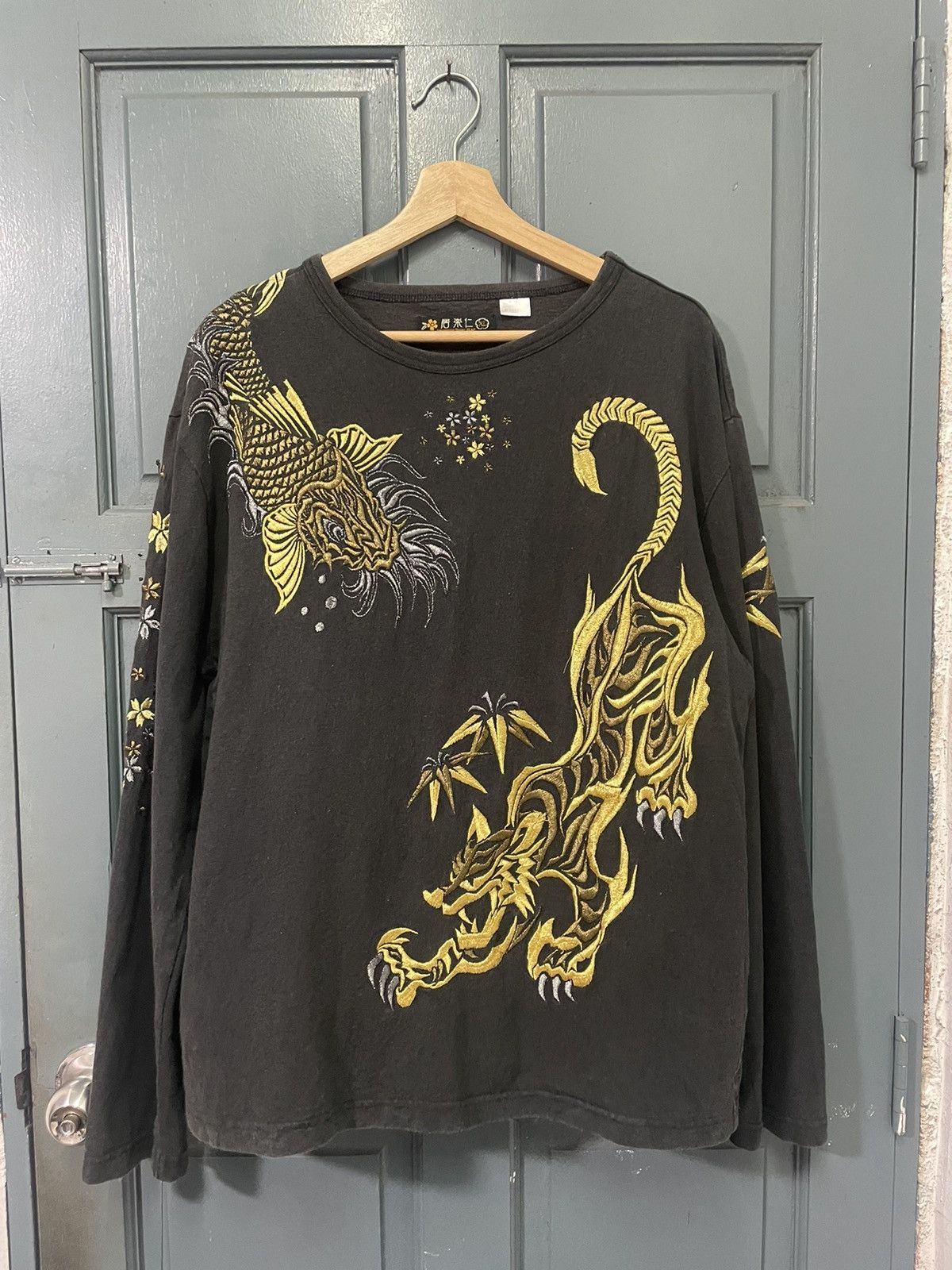 Japanese Brand × Vintage Vintage japanese brand long sleeve shirt Size US XL / EU 56 / 4 - 1 Thumbnail