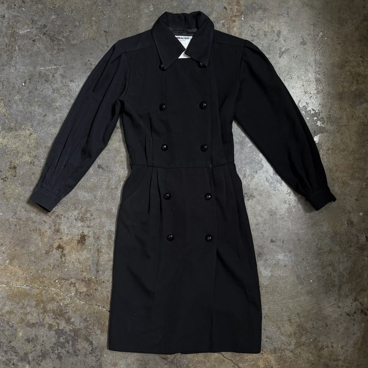 Yves Saint Laurent SAINT LAURENT TRENCH - BLACK - 40/XS/S Size S / US 4 / IT 40 - 1 Thumbnail