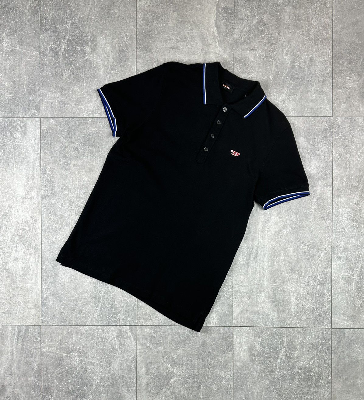 Diesel Diesel Mens Black Basic Polo Size US M / EU 48-50 / 2 - 1 Thumbnail