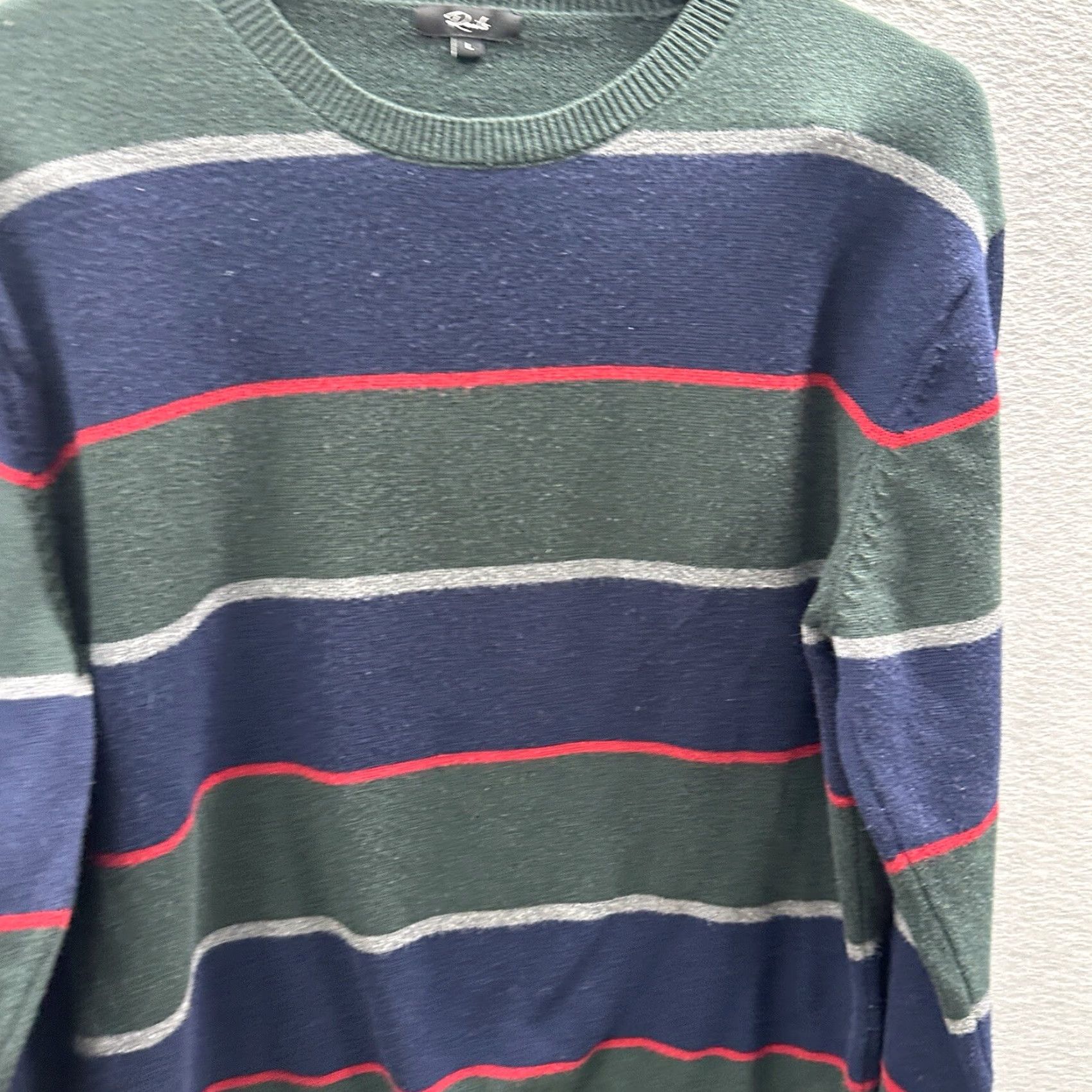 Rails Rails Mens Large Rugby Stripe Striped Pullover Cotton Preppy Kent Dad Sweater Size US L / EU 52-54 / 3 - 3 Thumbnail
