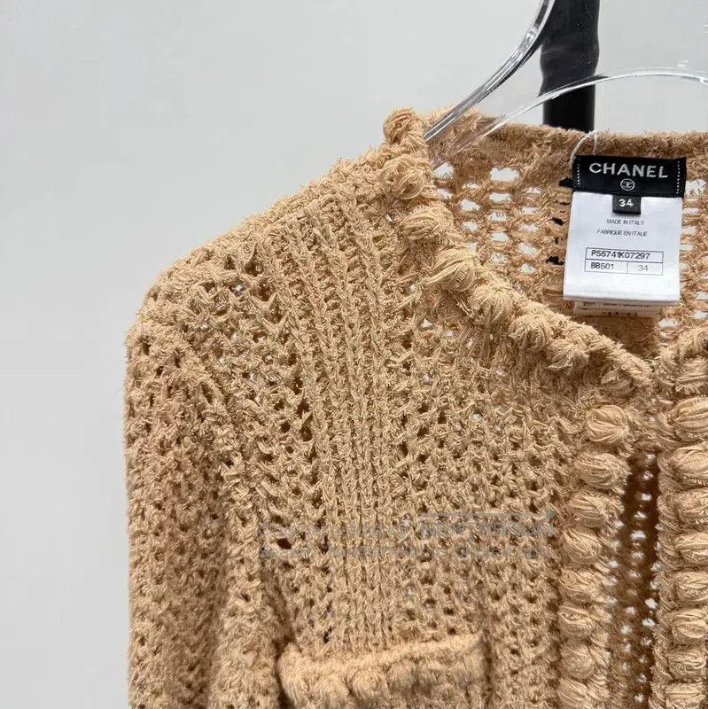 Chanel Chanel Light Purple Cotton Cardigan for Women . Size XS / US 0-2 / IT 36-38 - 3 Thumbnail