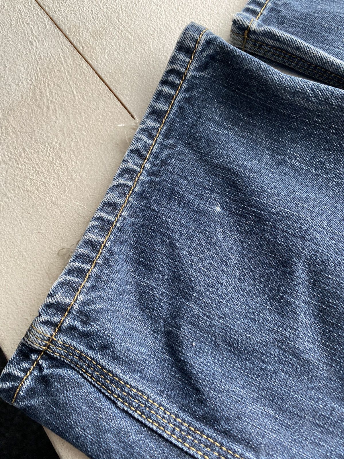 Carhartt × Carhartt Wip × Vintage 90s Carhartt Blue Washed Work Wip Jeans mens 33 Size US 33 - 8 Thumbnail