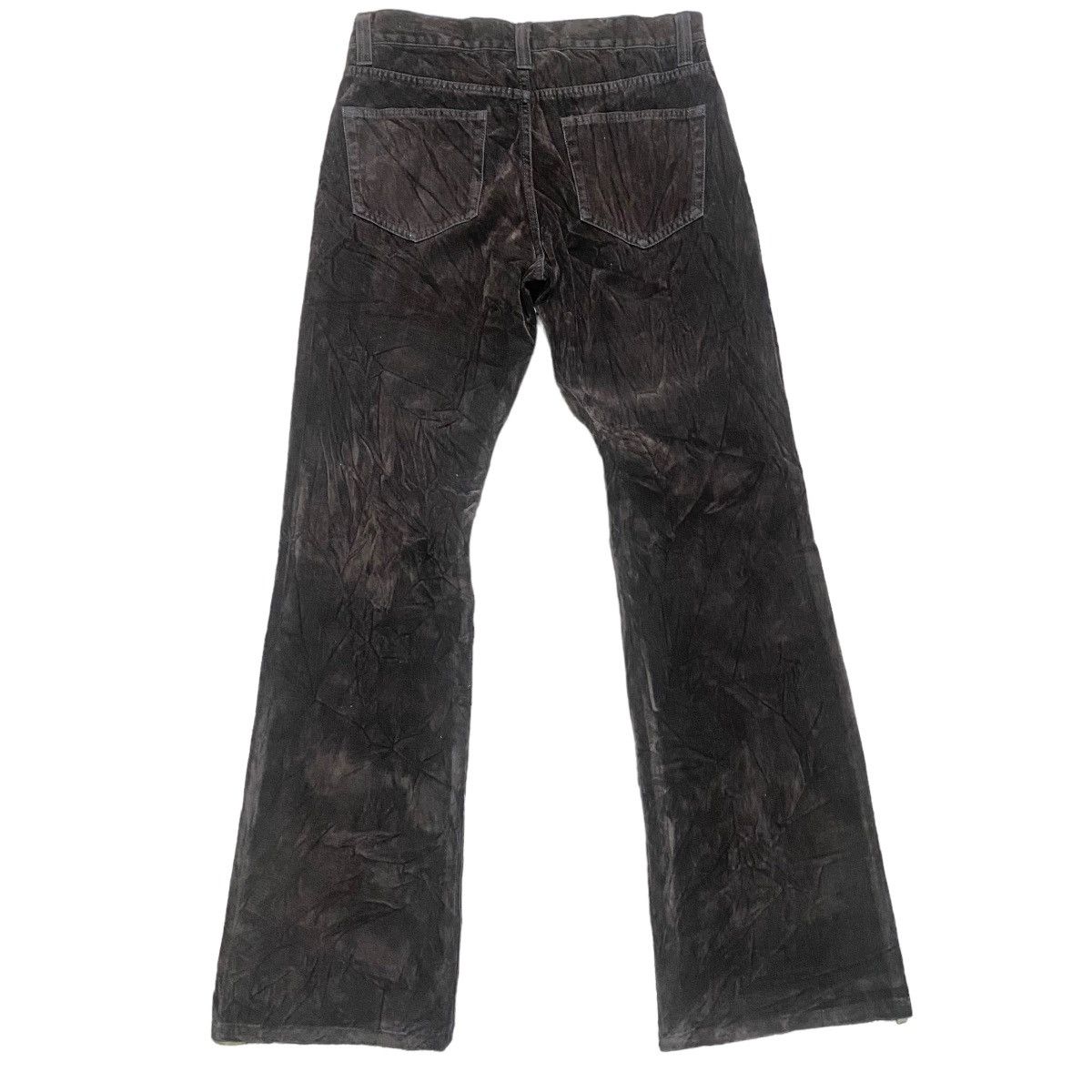 image of If Six Was Nine x Le Grande Bleu L G B Semantic Design Velvet Striped Flare Jeans in Brown (Size 28