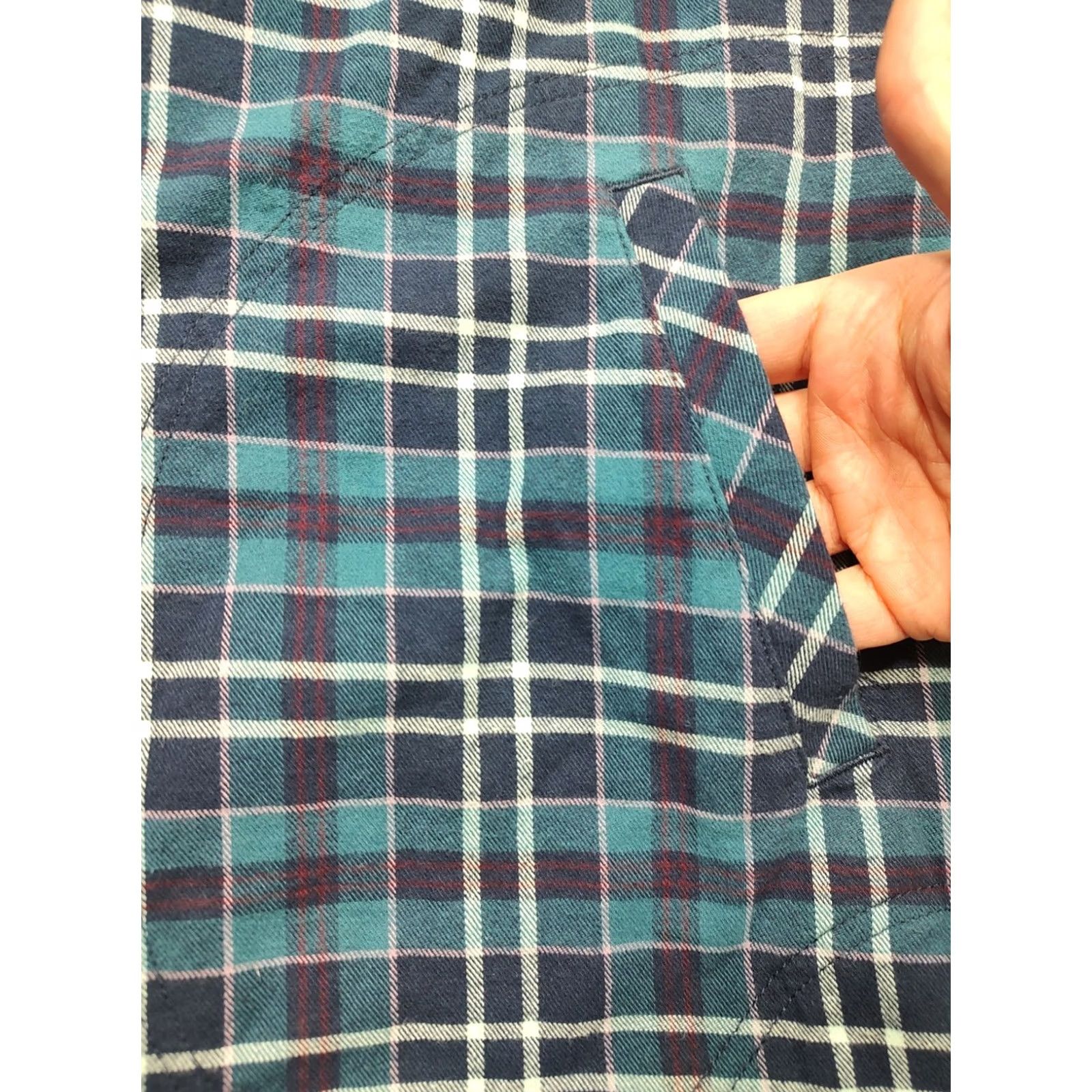 Vintage VINTAGE Duluth Trading Flannel Shirt Jacket Womens 2XL Blue Plaid Quilted Shacket Size XXL / US 16-18 / IT 52-54 - 5 Thumbnail