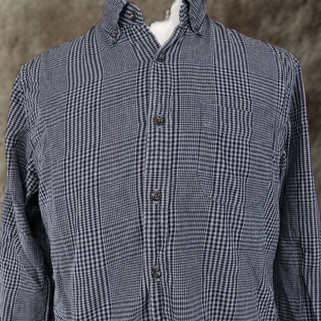J.Crew Vintage J.Crew Slim Fit Grey Check Button-Down Shirt Men Medium Size US M / EU 48-50 / 2 - 1 Thumbnail