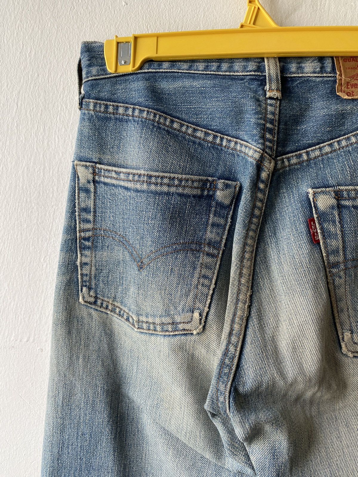 Levi's × Levi's Vintage Clothing × Vintage Vintage Levi’s 502 XX Distressed Selvedge Denim Size US 27 - 14 Thumbnail