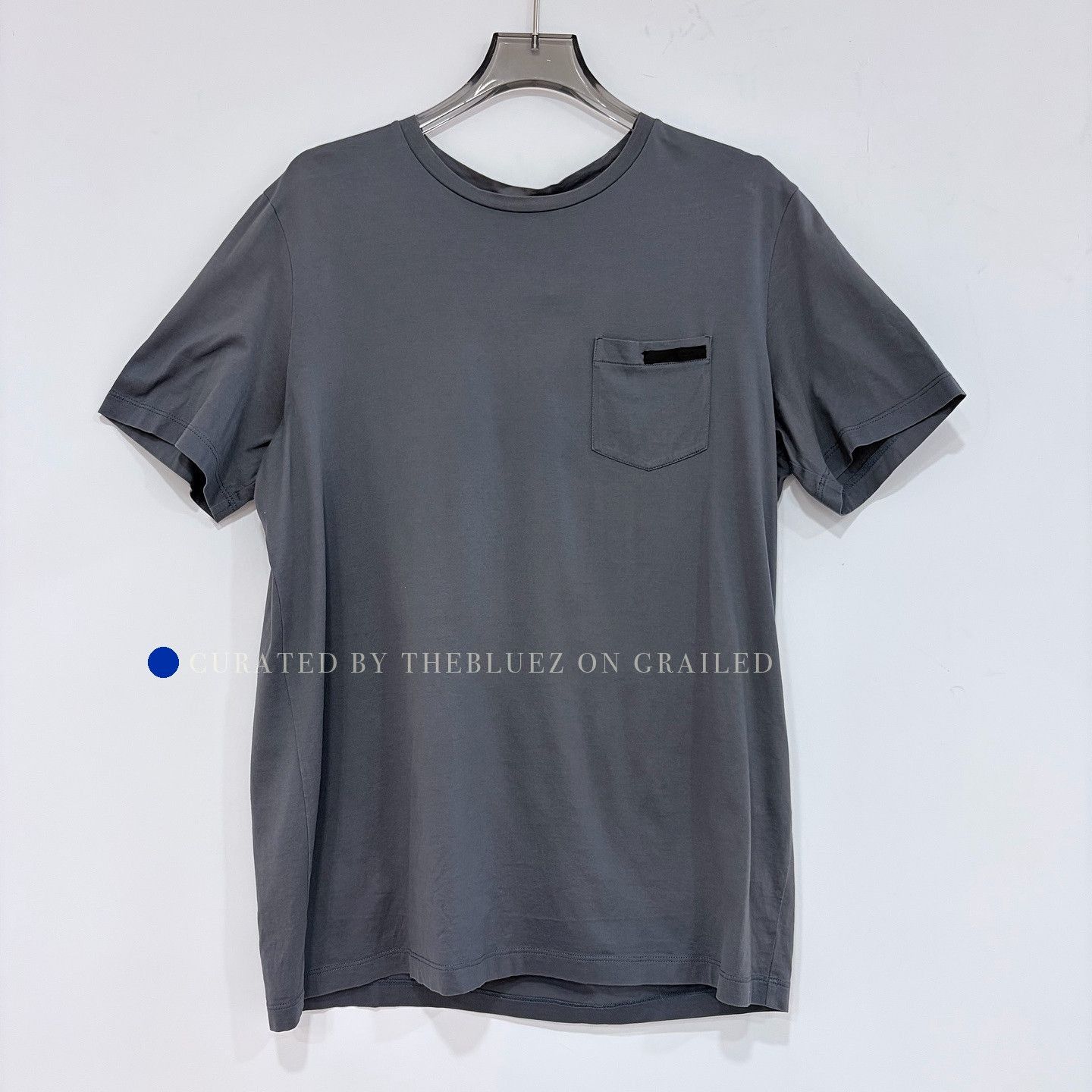 Prada Stylish Gray Pocket T-Shirt in Size M Size US M / EU 48-50 / 2 - 1 Thumbnail