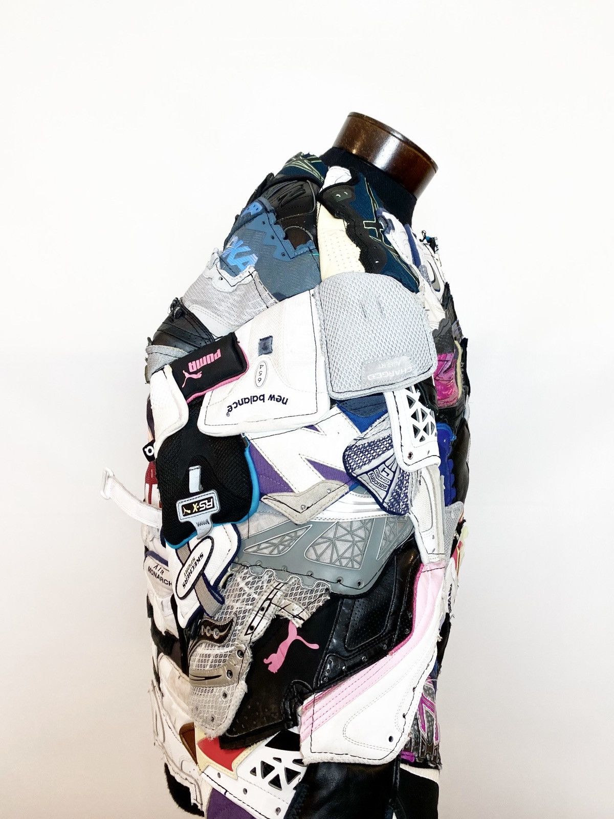 Handmade JACKET FROM SNEAKERS UPCYCLE BOMBER HANDMADE CUSTOM 1 OF 1 Size US L / EU 52-54 / 3 - 11 Thumbnail