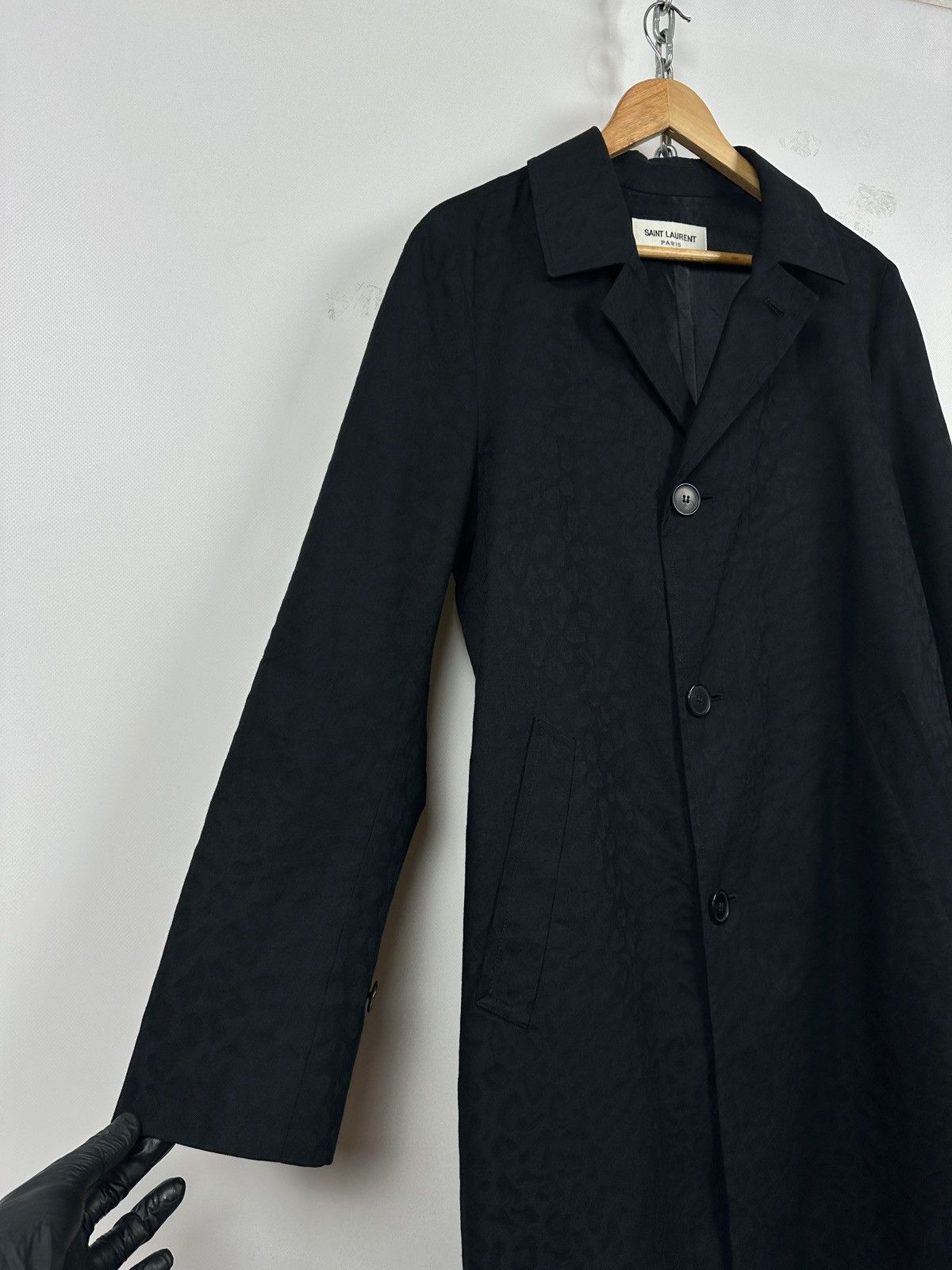 Saint Laurent Paris Saint Laurent Paris Hedi Slimane Leopard Jacquard Coat Size US S / EU 44-46 / 1 - 9 Thumbnail