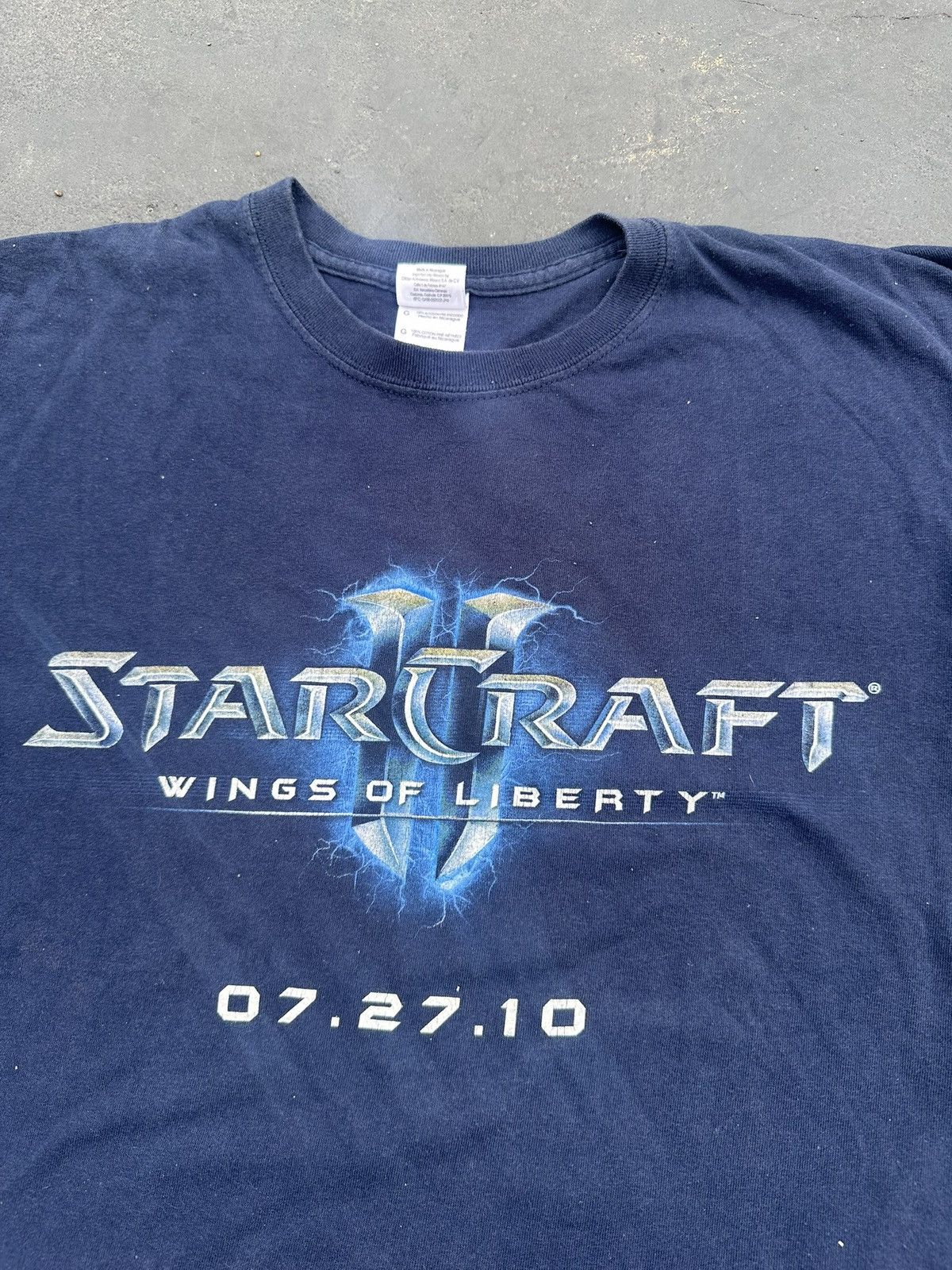 Vintage Y2K Star Craft II Wings Of Liberty Game Promo T-Shirt Size US XL / EU 56 / 4 - 2 Thumbnail